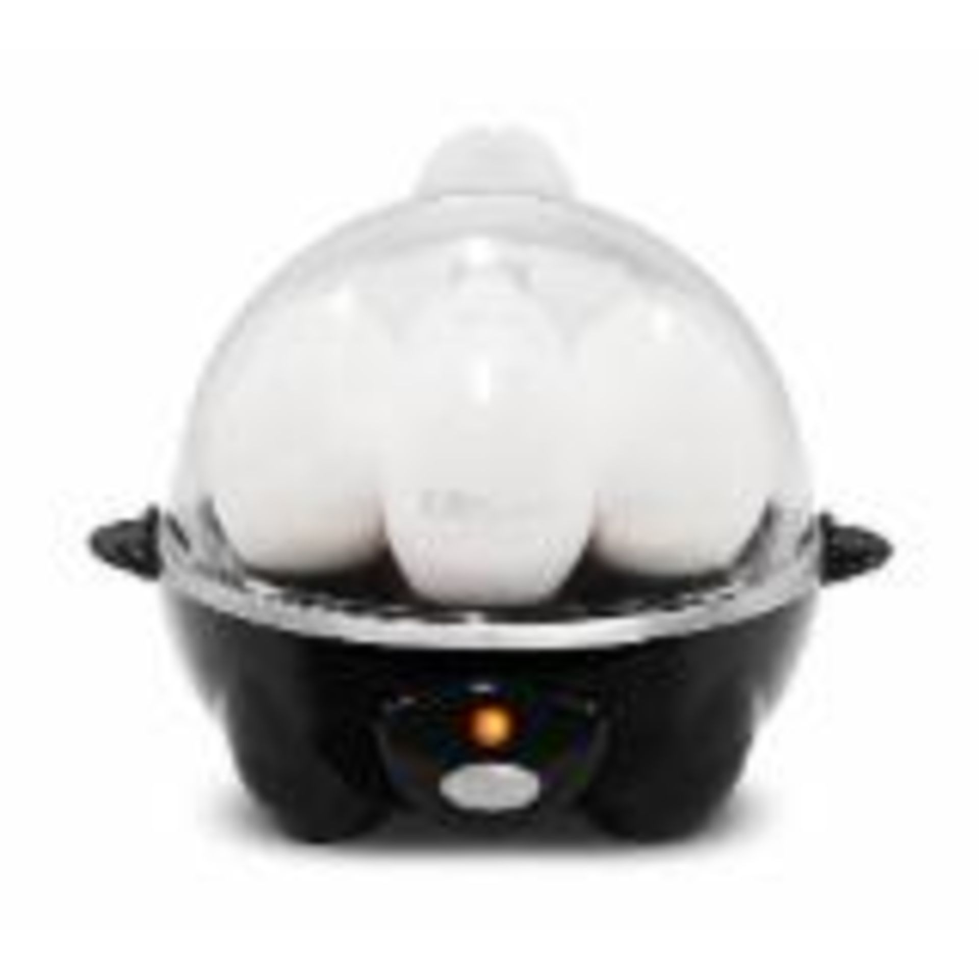 V Brand New Egg Cooker with Buzzer and Removable Egg Steaming Shelf - Boil up to 7 eggs at once (