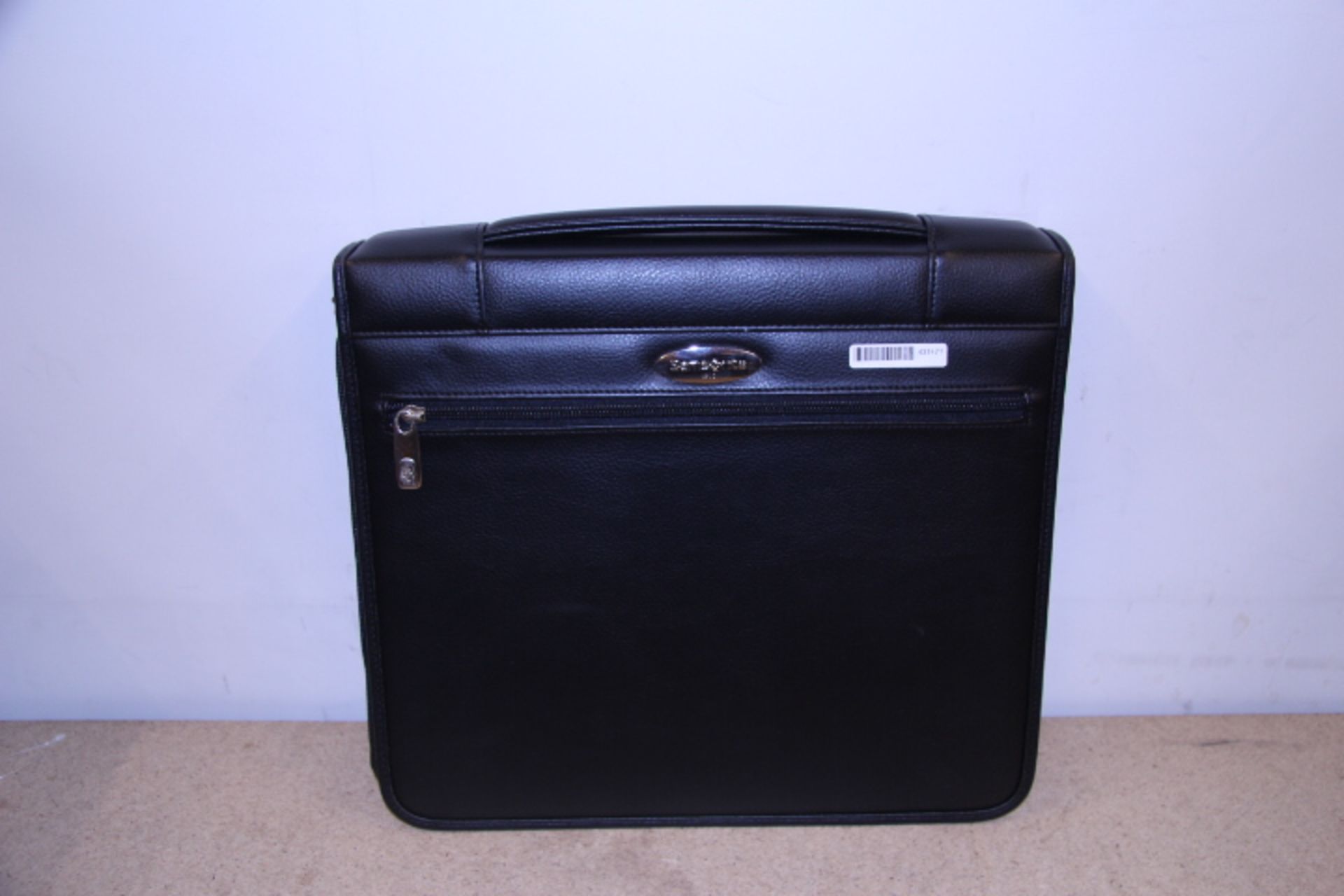 V Brand New Samsonite Black Leather Executive Folder With-Carry Handle-Pen Pockets-Card Pockets- - Image 2 of 2