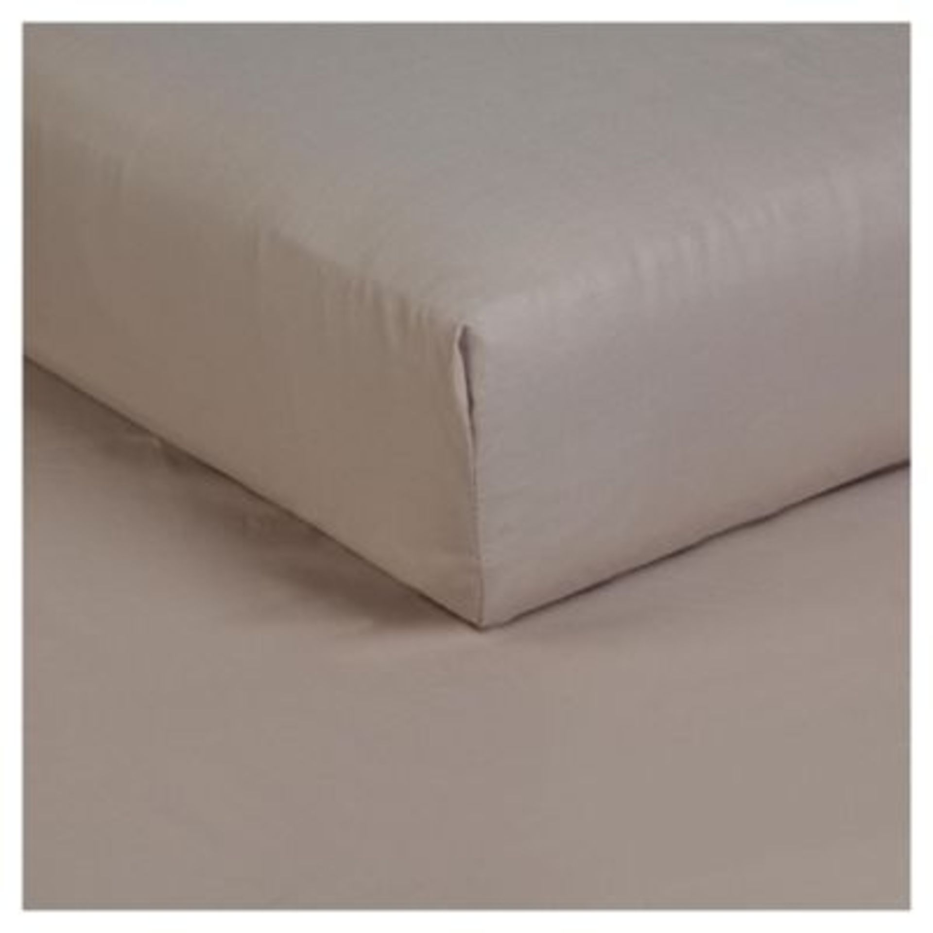 V *TRADE QTY* Brand New Luxury Egyptian Cotton Percale King Size Fitted Sheet - Biscuit/Beige ISP £