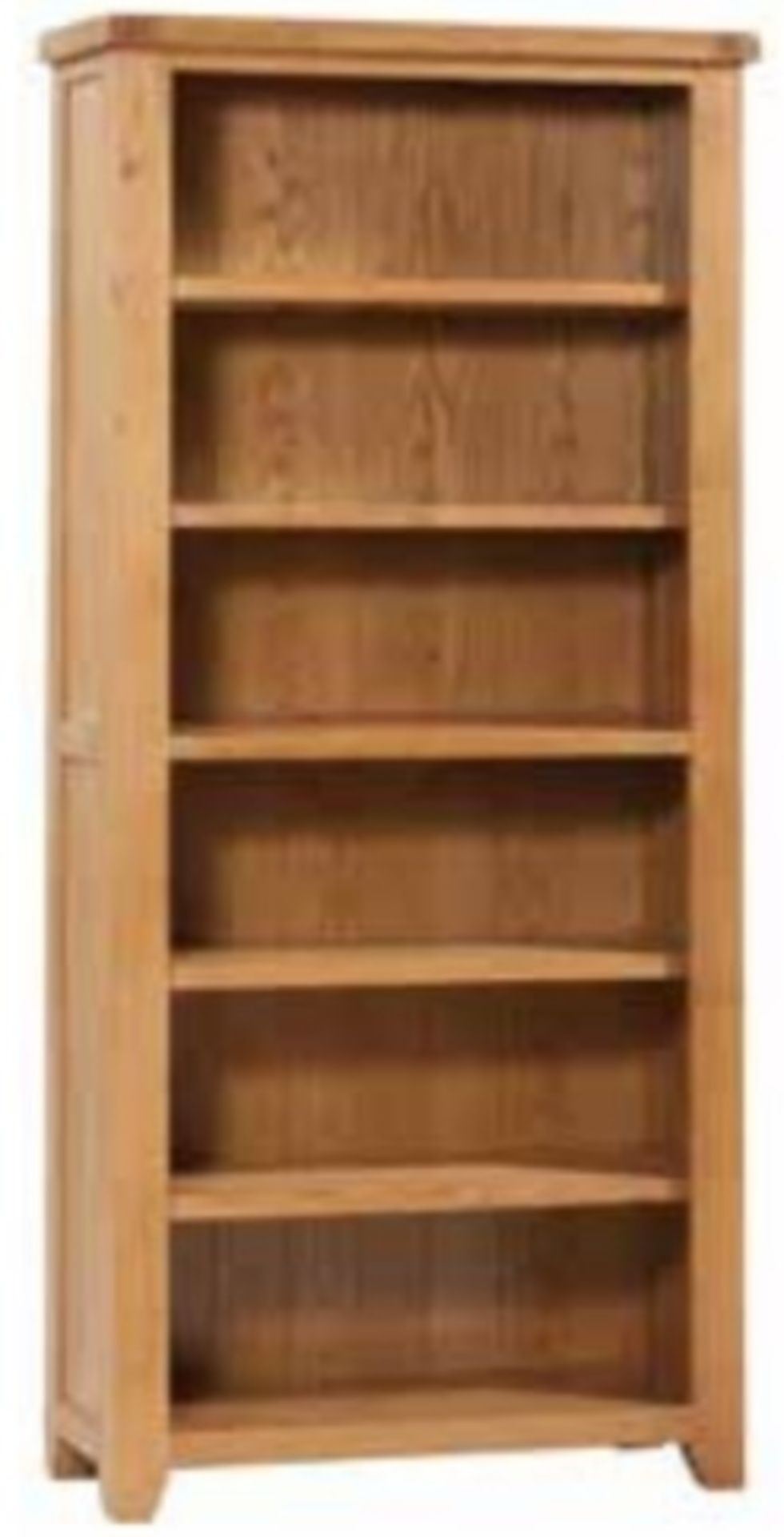 V Brand New Chiswick Oak Large Bookcase 85w x 35d x 184.5h cms ISP £359.54 (oakfurnitureland.co.uk)