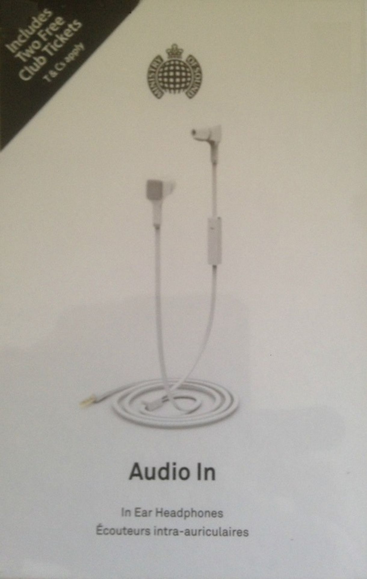 V Brand New Ministry Of Sound Audio In - In Ear Headphones - Blue/Grey - RRP£39.99 X 2 YOUR BID - Bild 2 aus 2