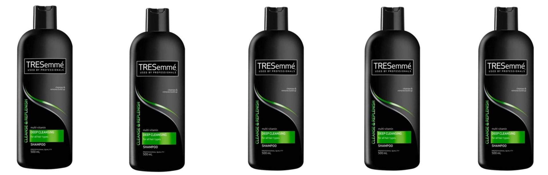 V *TRADE QTY* Grade A A Lot Of Five 500ml TRESemme Cleanse & Replenish Shampoo ISP £19.95 (