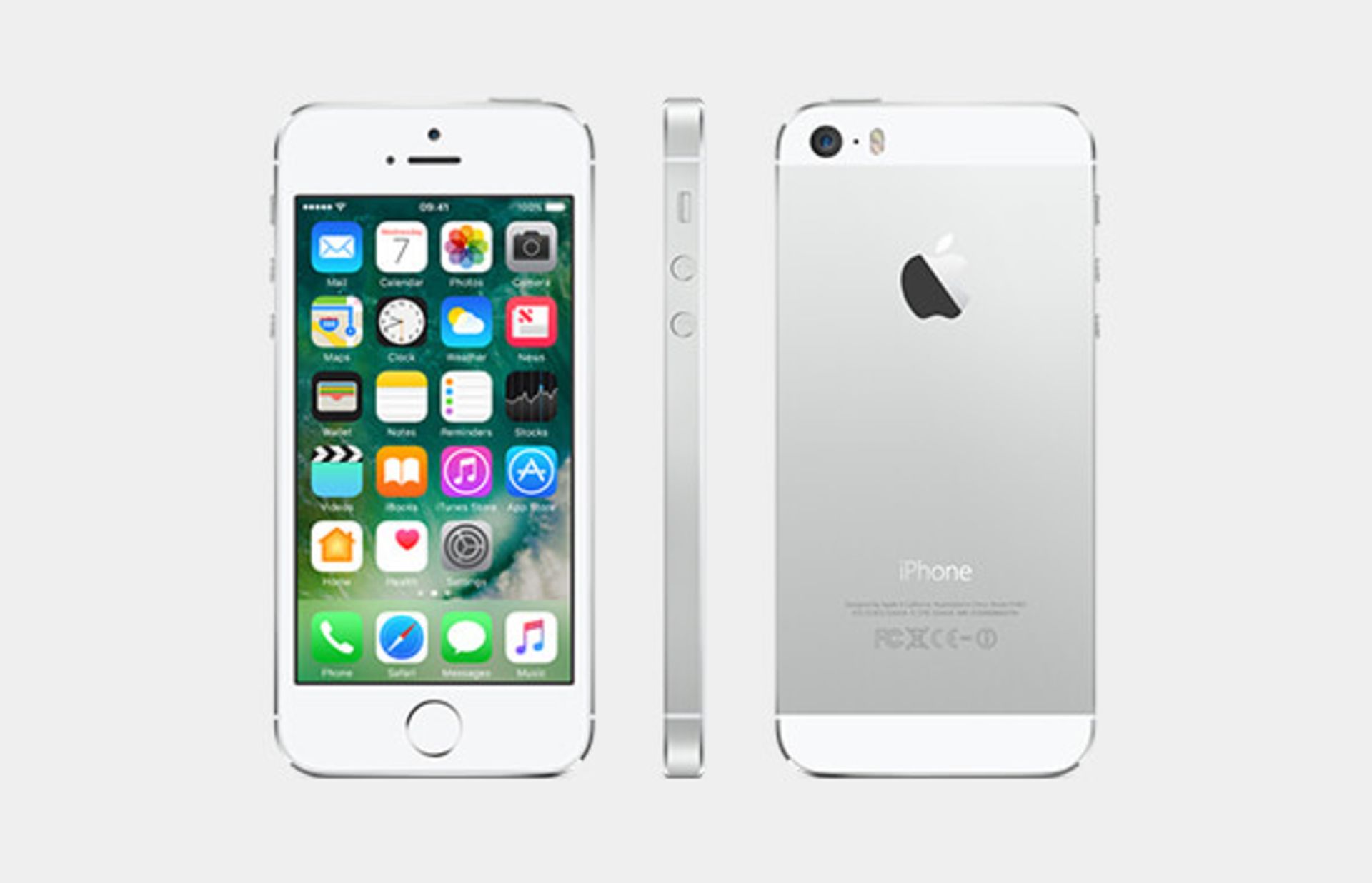 Grade A Apple iPhone 5S Unlocked 16GB - White/Silver - Touch ID - Apple Box With Some Accessories -