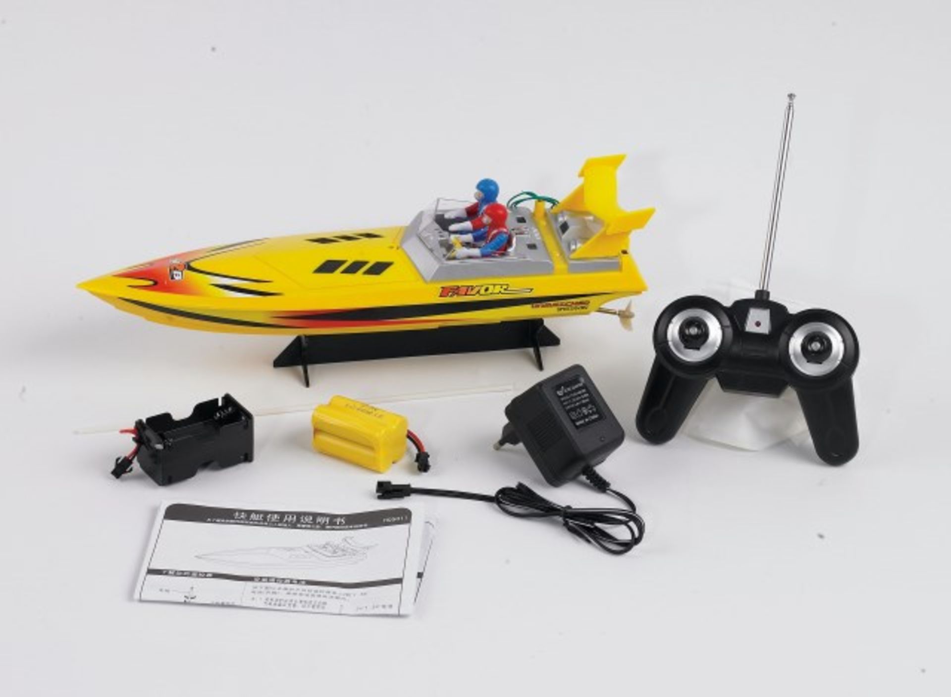 V Grade A R/C 25 km/hour Model Power Boat With Approx 100 metre control X 2 YOUR BID PRICE TO BE