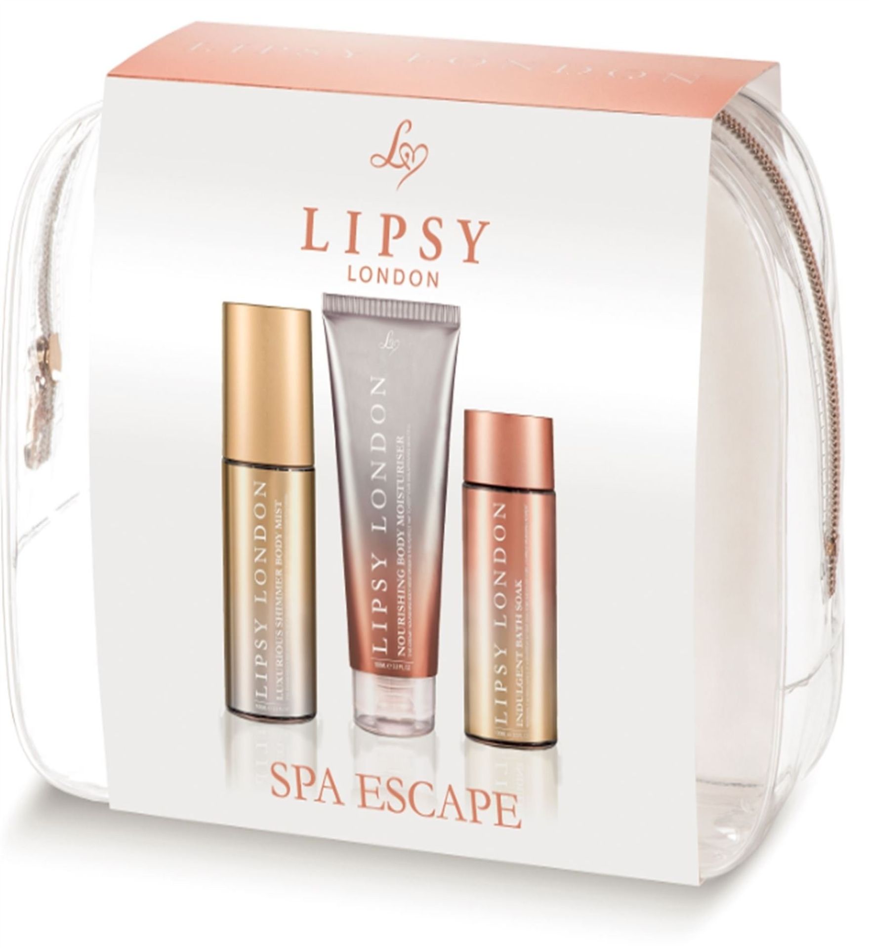 V *TRADE QTY* Brand New Lipsy London Spa Escape Includes Nourising Body Moisturiser (100ml) -