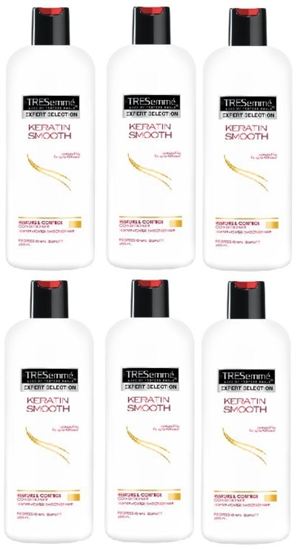 V Brand New Lot Of 6 TRESemme Professional Keratin Smooth Restoring Conditioner 500ml Total Boots