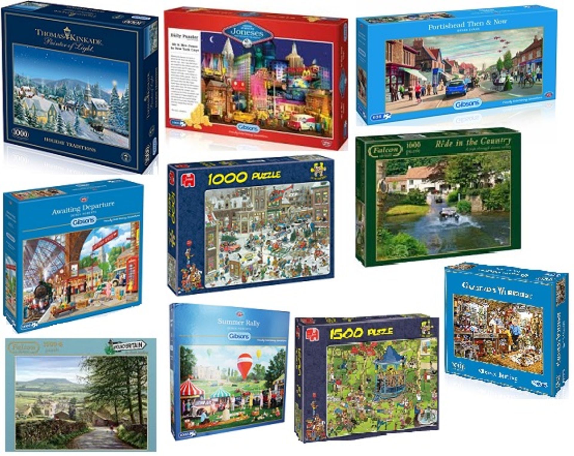 V *TRADE QTY* Brand New Job Lot Of Ten Assorted Jigsaw Puzzles Ranging From £5-£25 - Pieces - Image 2 of 2