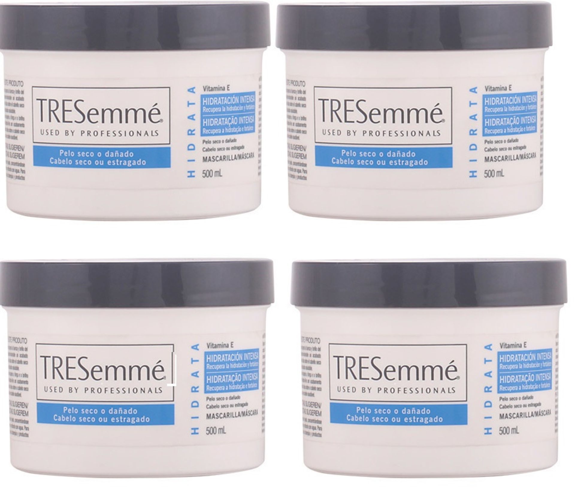 V *TRADE QTY* Grade A A Lot Of Four 500ml Tubs TRESemme Professional Conditions Dry-Damaged Or