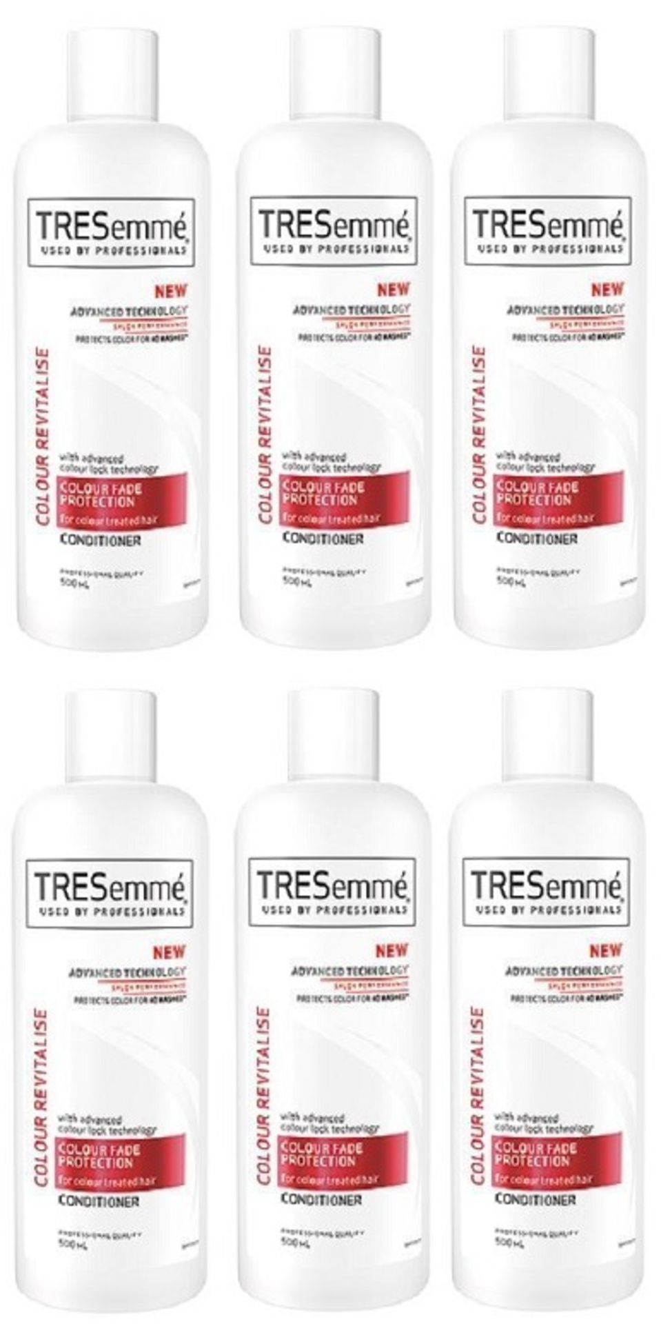 V *TRADE QTY* Brand New Lot Of 6 TRESemme Professional Colour Fade Protection Conditioner 500ml