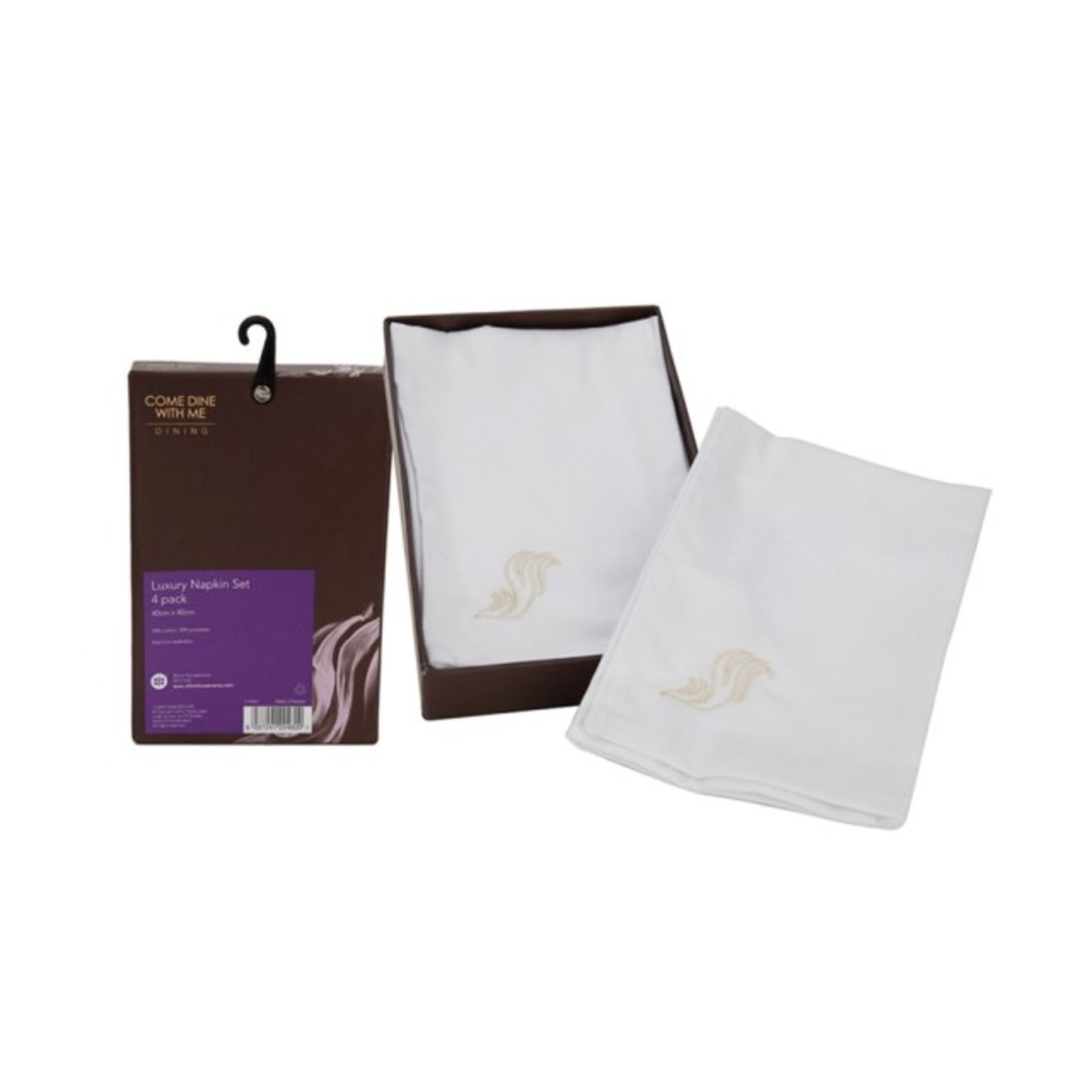 V *TRADE QTY* Grade A Come Dine With Me Luxury Napkin Set 4Pack X 10 YOUR BID PRICE TO BE MULTIPLIED
