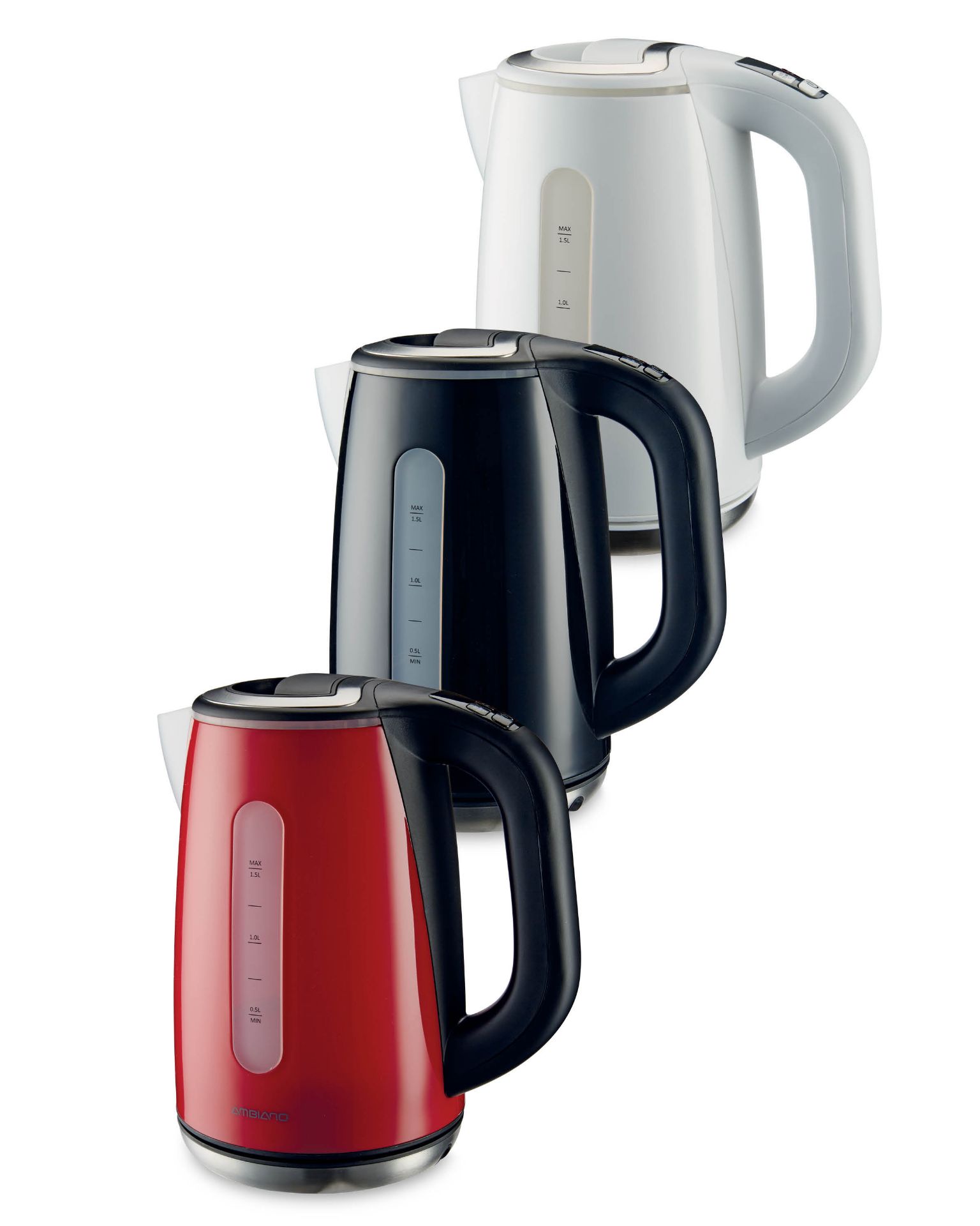 V *TRADE QTY* Brand New Ambiano 2500-3000w 1.5 Litre Electronic Kettle X 4 YOUR BID PRICE TO BE