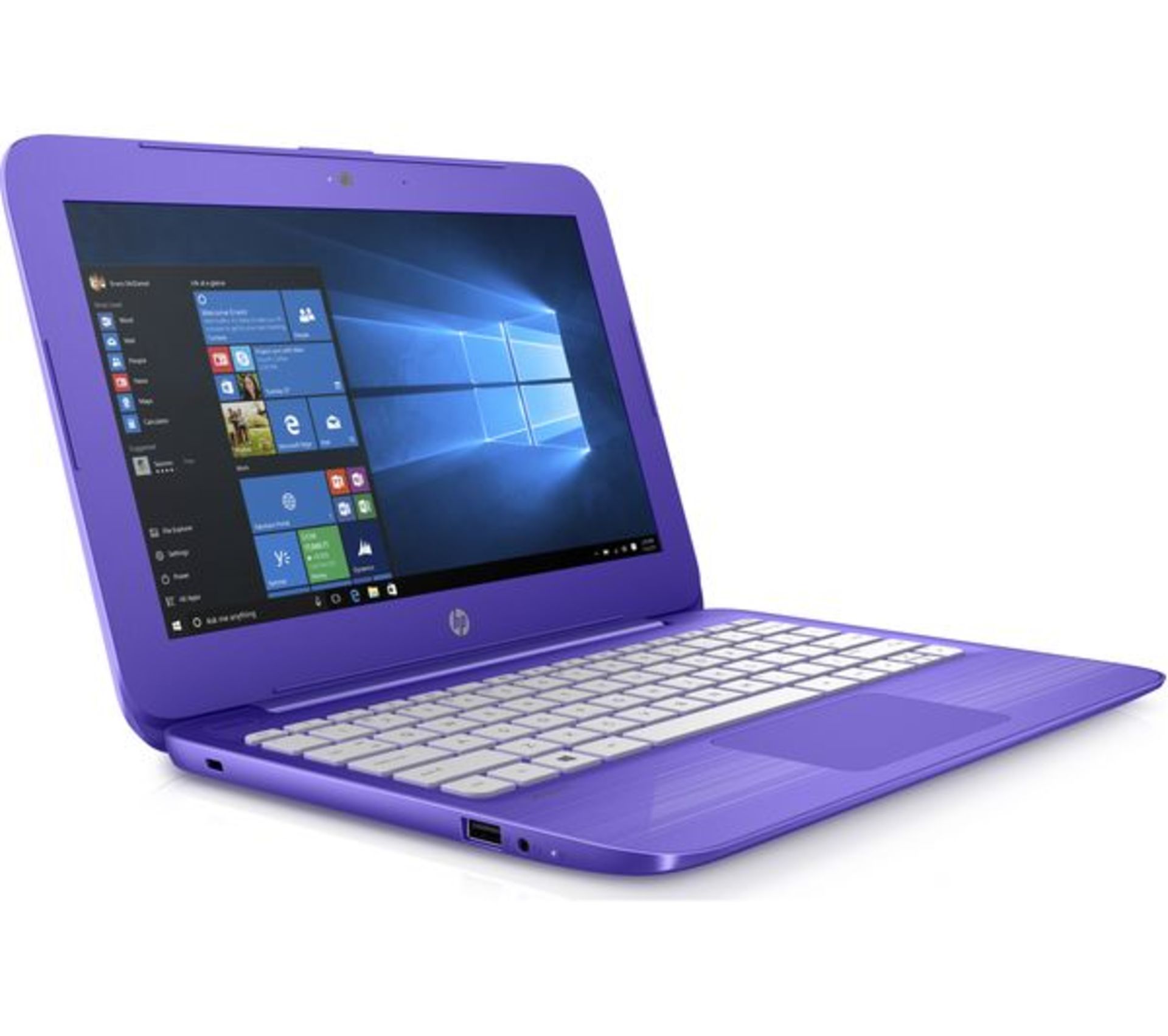 V Grade A HP Violet Purple Stream Ultra Thin 14-ax002na With Windows 10 Home - 1.6Ghz Intel - Bild 2 aus 3