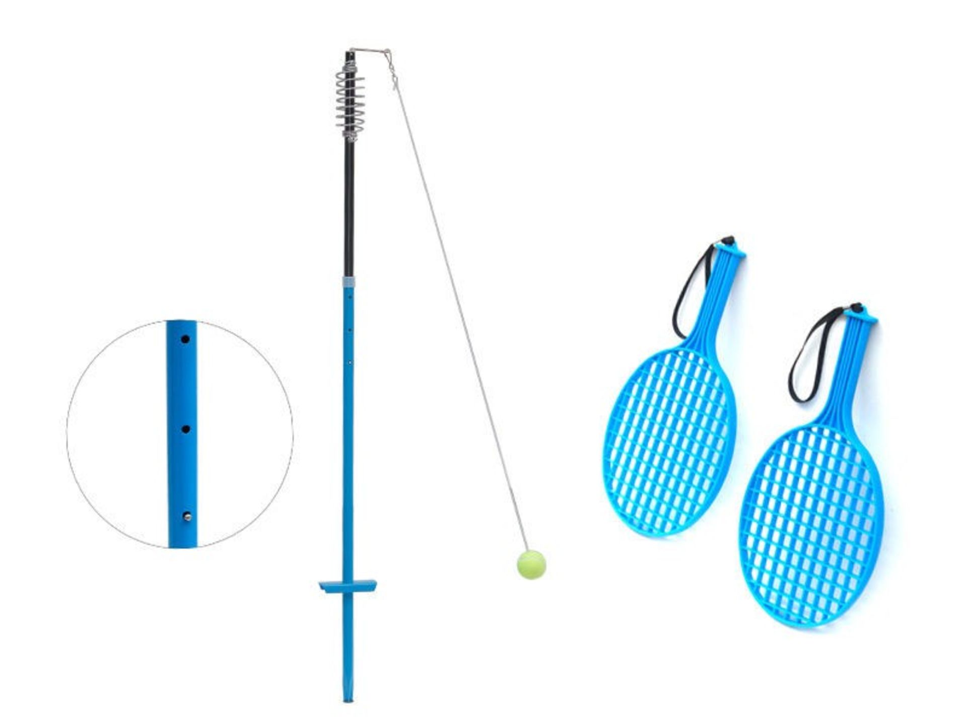 V *TRADE QTY* Brand New Tennis Trainer Set w/Ball and 2 bats in carry bag X 4 YOUR BID PRICE TO BE