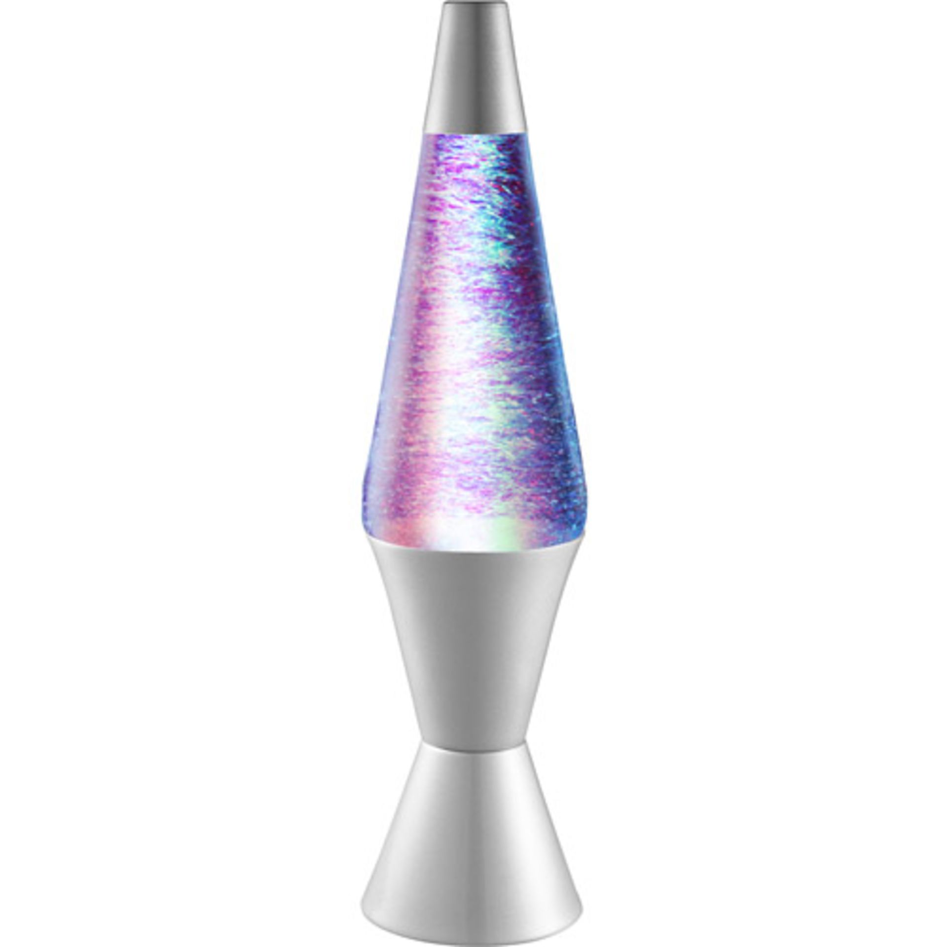 V Brand New Vortex Lava Lamp - 14.5" Tall - Swirling Glitter Action - 3 Colour Phasing Bright LED