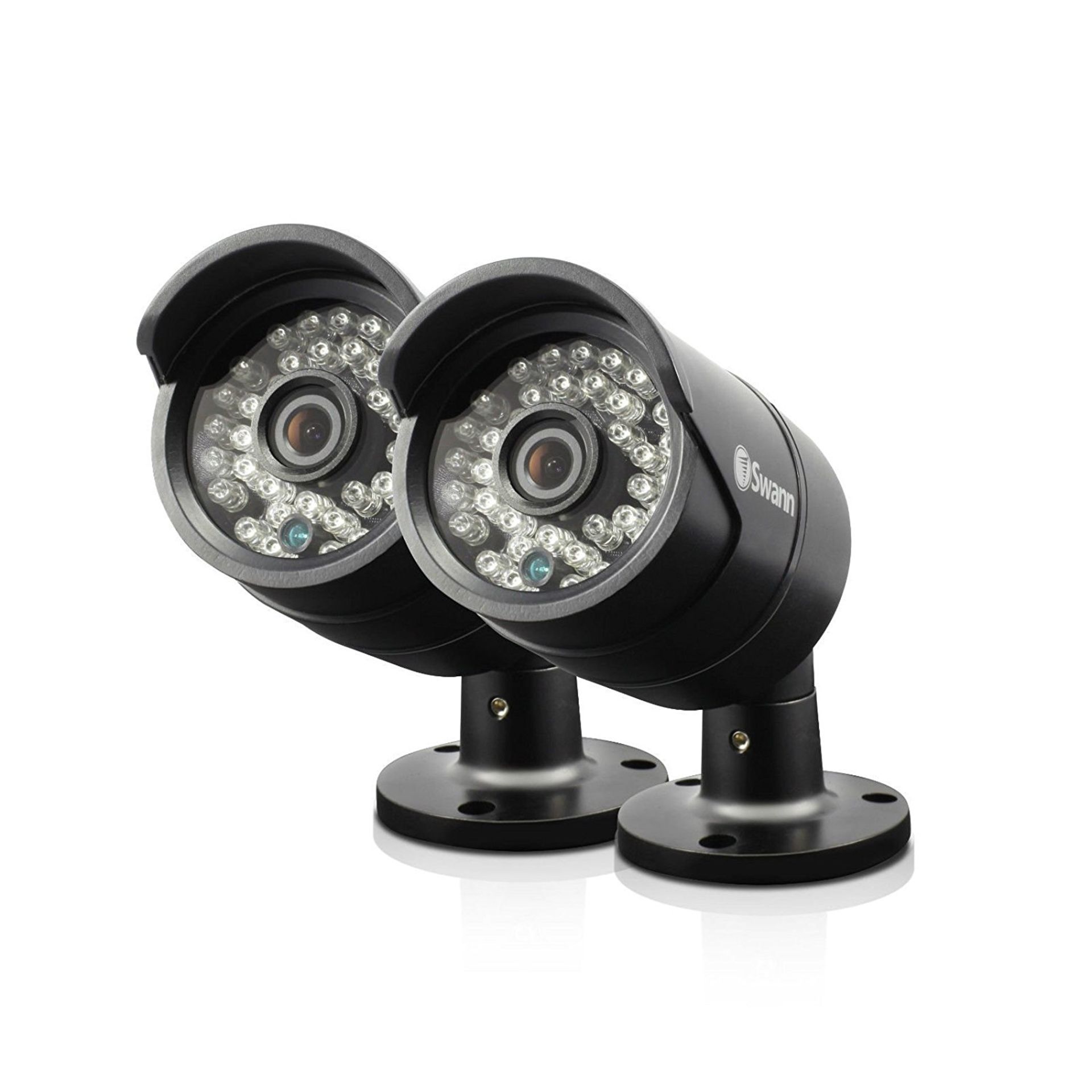 V Grade A Swann Pro A850 PK2 Twin Pack Multi-Purpose Day/Night Security Camera - Black