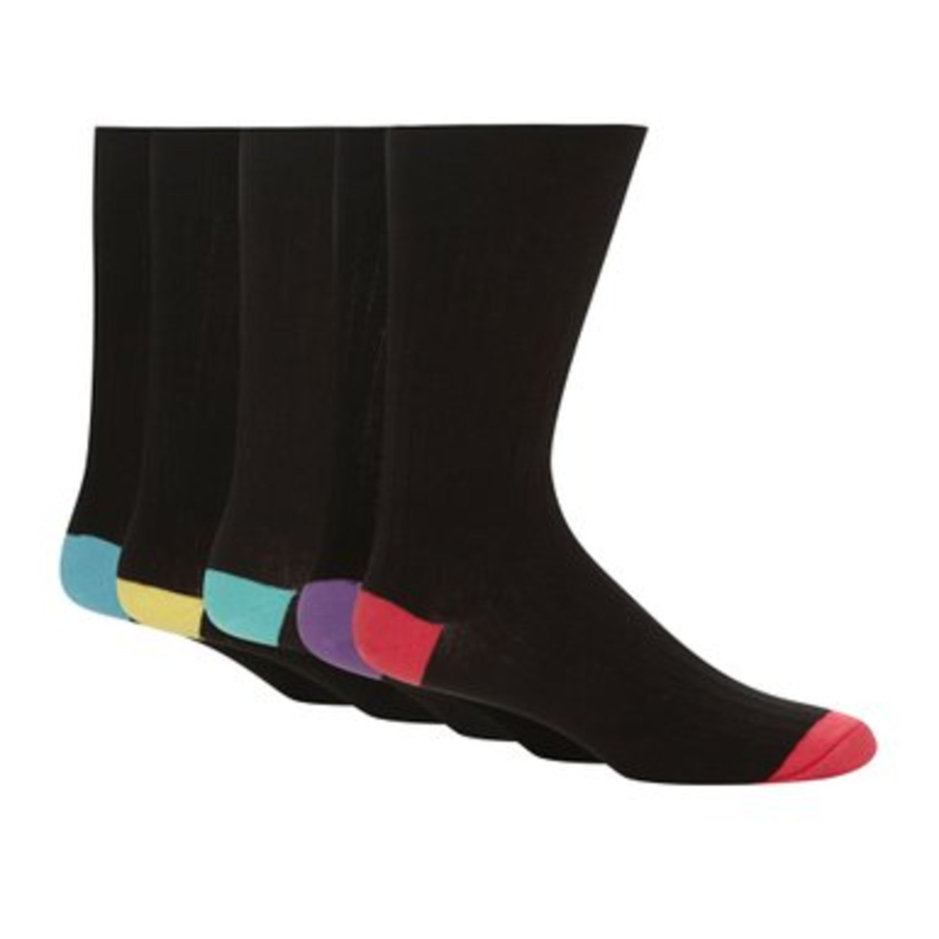 V Brand New A Lot Of Twelve Pairs Gents Socks Size 6-11 (Image is similar)
