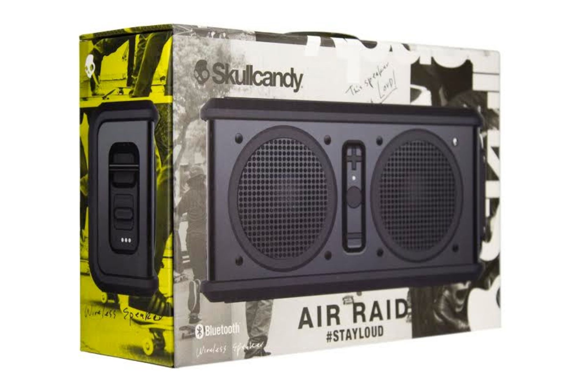 V Brand New Skull Candy Air Raid #Stayloud Bluetooth Wireless Water Resistant Speakers - Up To 10 - Bild 2 aus 2