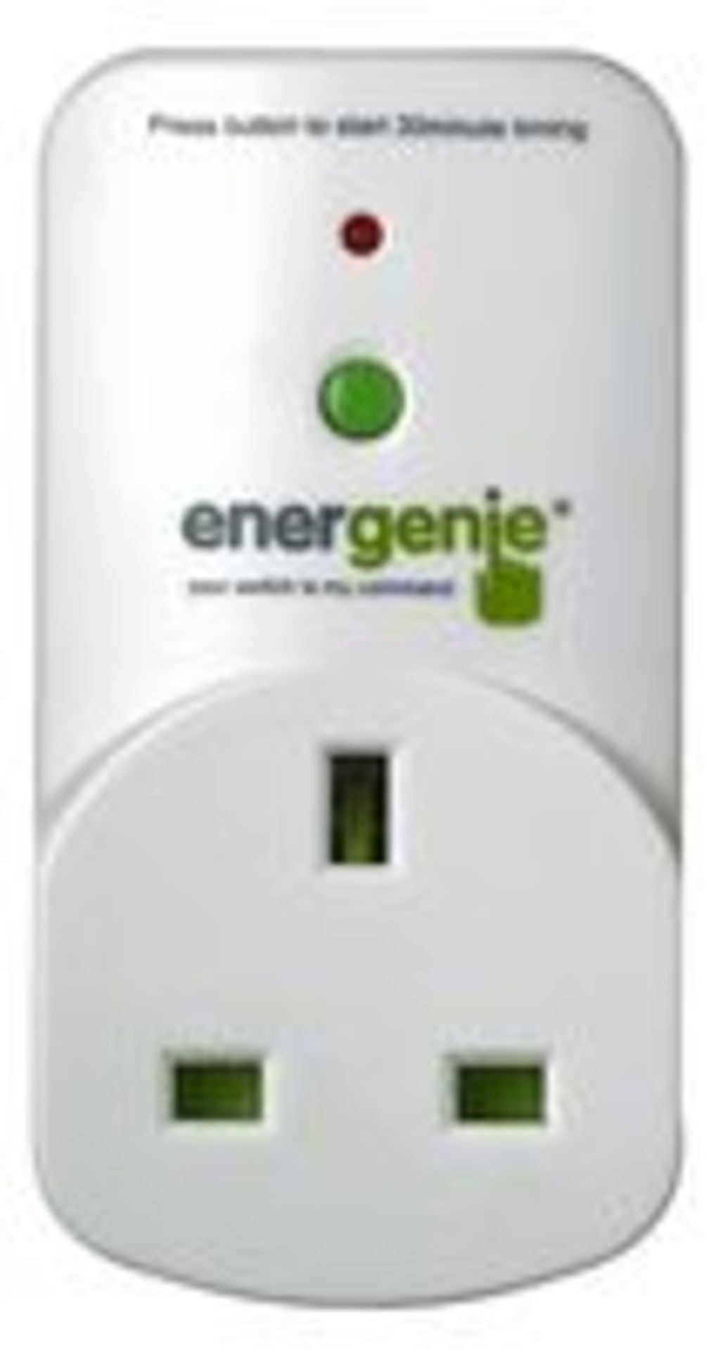 V *TRADE QTY* Brand New Energenie 30 Minute Rundown Timer Plug - Reduce the Risk of Fire from