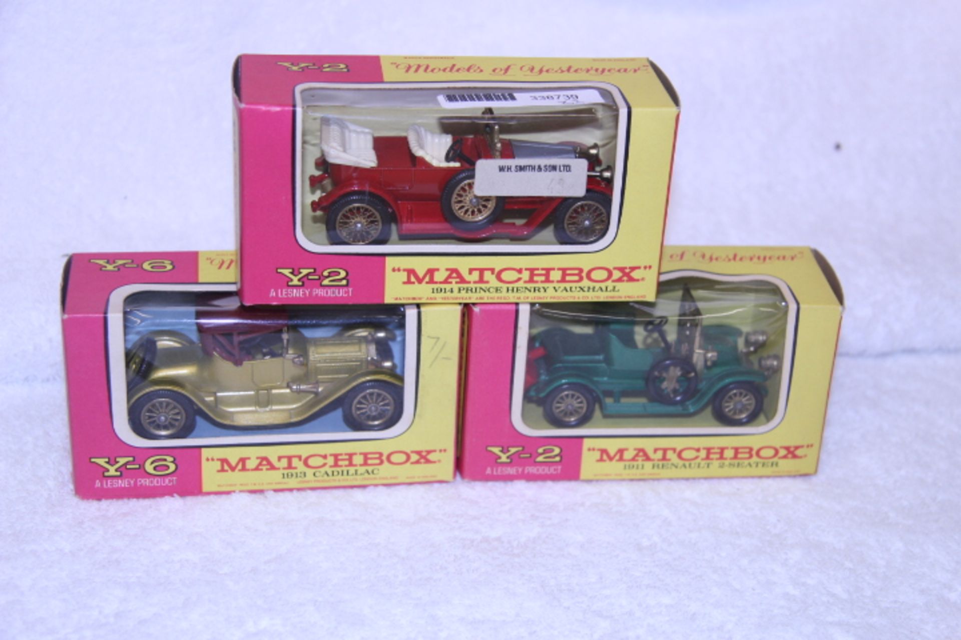 Models Of Yesteryear 1914 Vauxhall Prince Henry-1913 Cadillac-1911 Renault