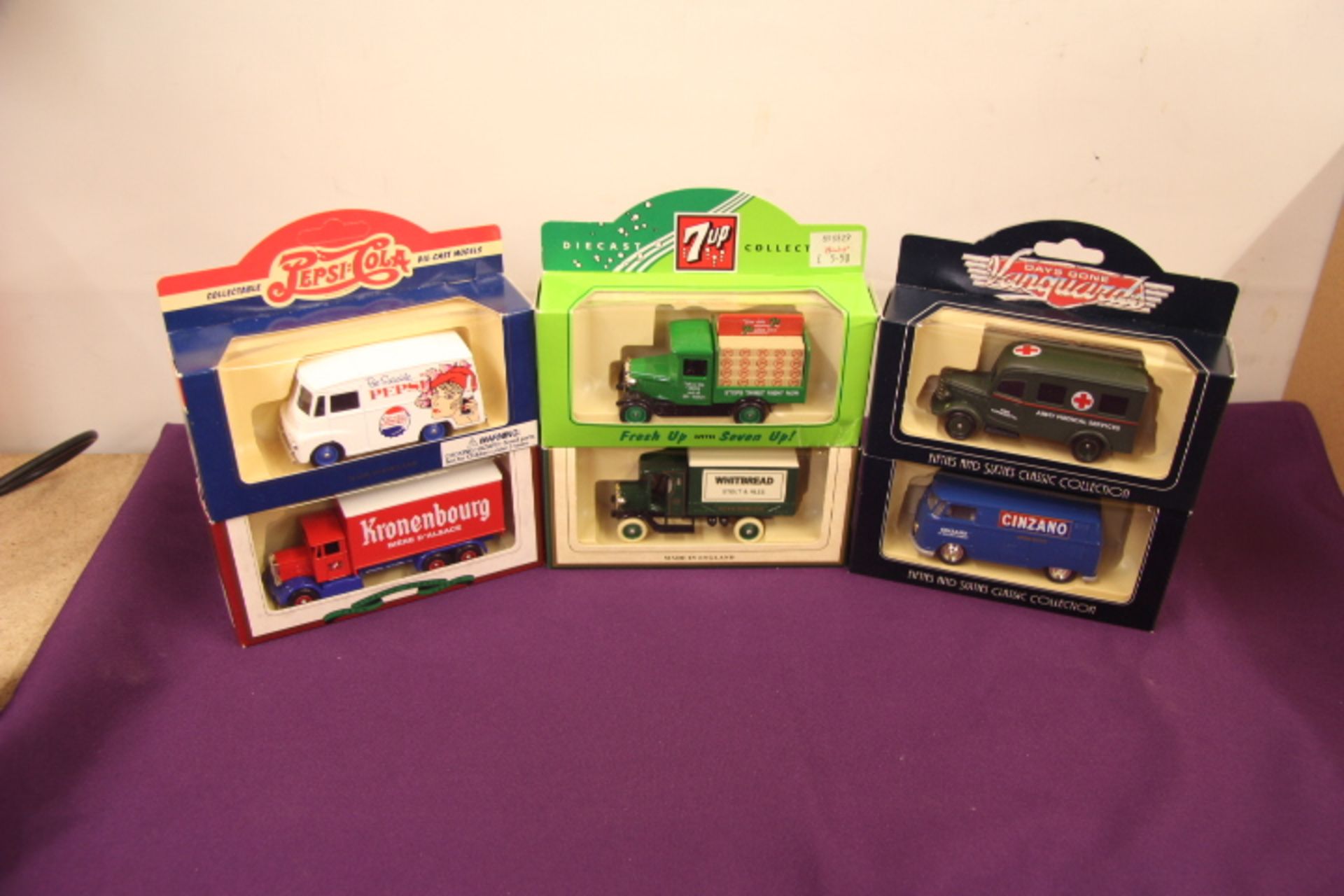 V Brand New A Lot Of Six Die Cast Days Gone-Pepsi-7up Model Vehicles