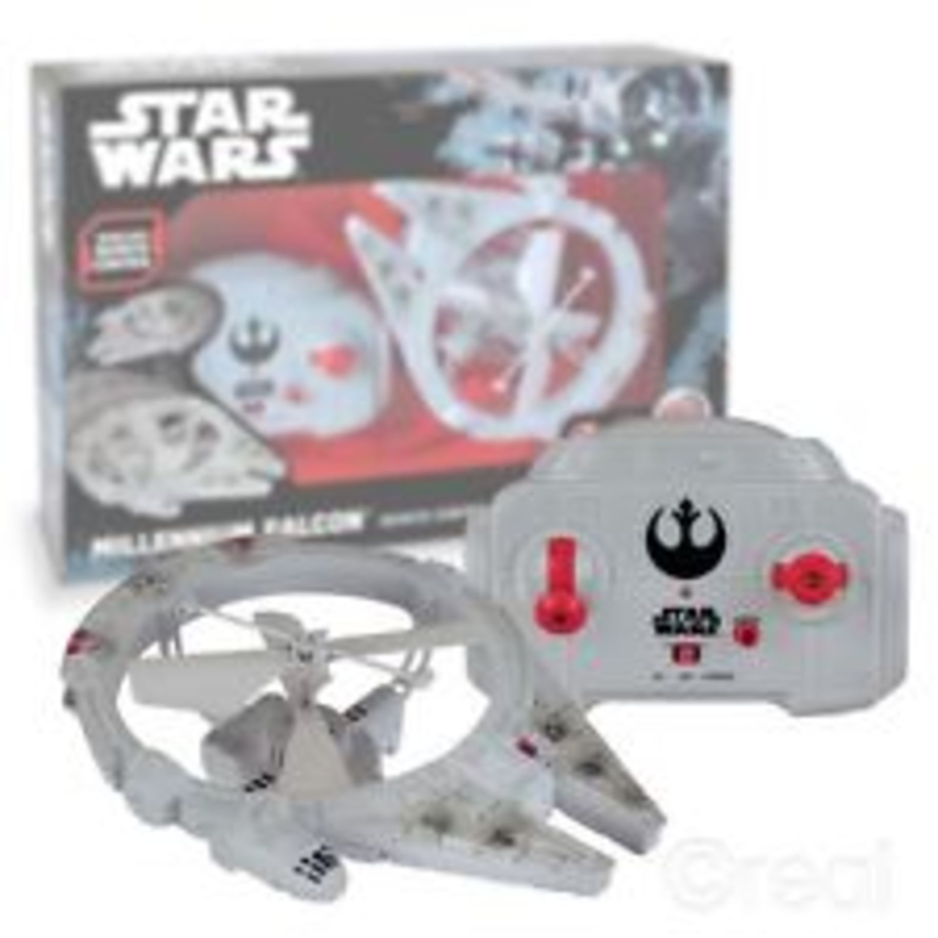 V *TRADE QTY* Brand New Star Wars Millennium Falcon R/C Flying Vehicle For Indoor Use X 6 YOUR BID