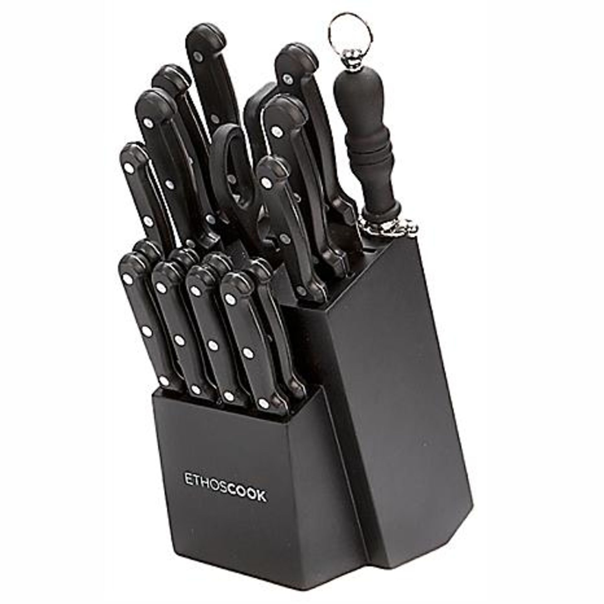 V *TRADE QTY* Brand New 18 Piece Knife Set In Block ISP Price £45.00 (Freemans) X 10 YOUR BID