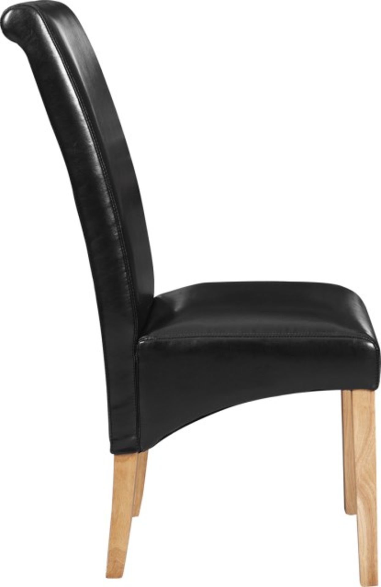 V Grade A Black PU Leather Dining Chair X 2 YOUR BID PRICE TO BE MULTIPLIED BY TWO