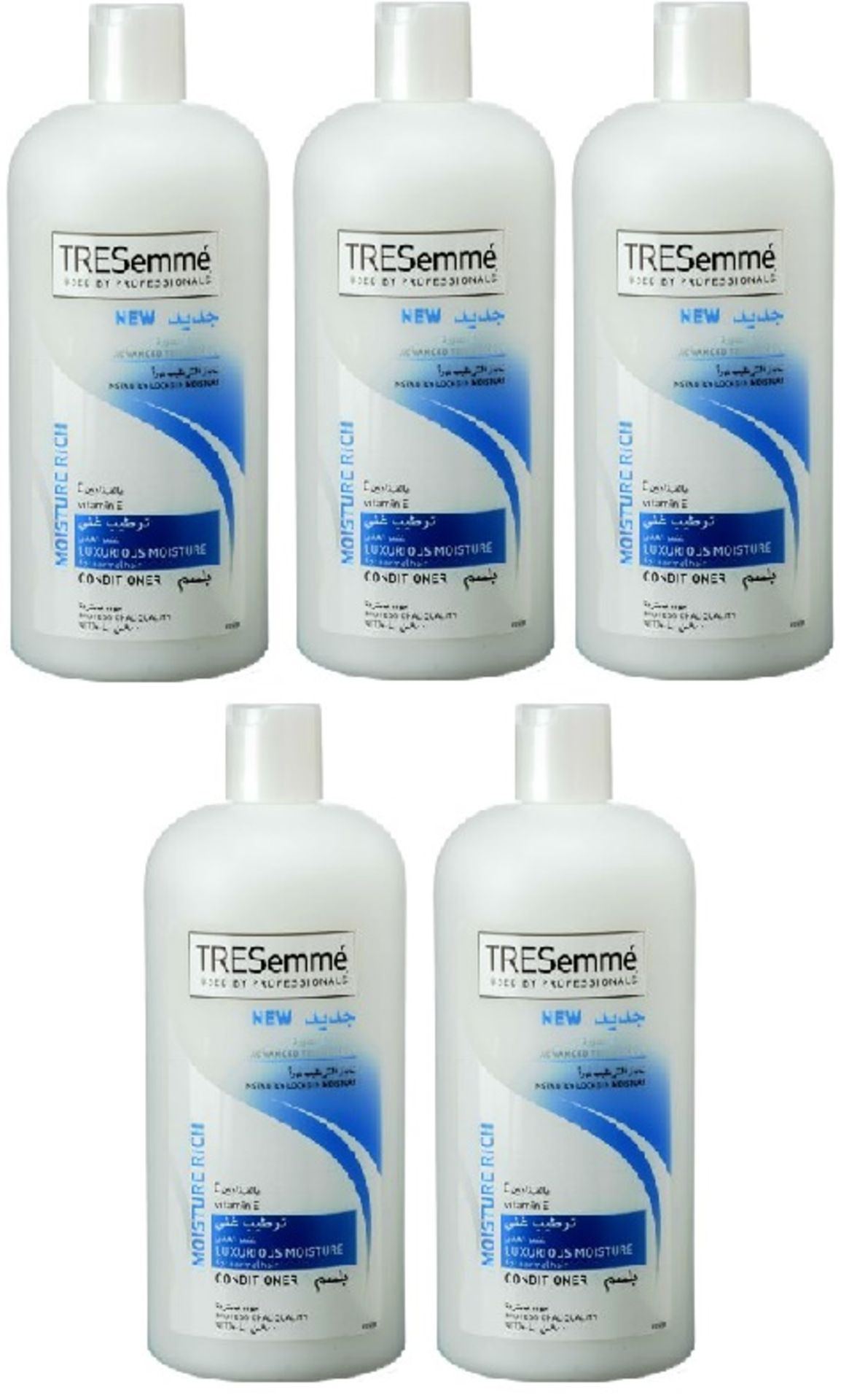 V Brand New Lot Of 5 TRESemme Professional Luxurious Moisture Conditioner Total Amazon Price £15.00