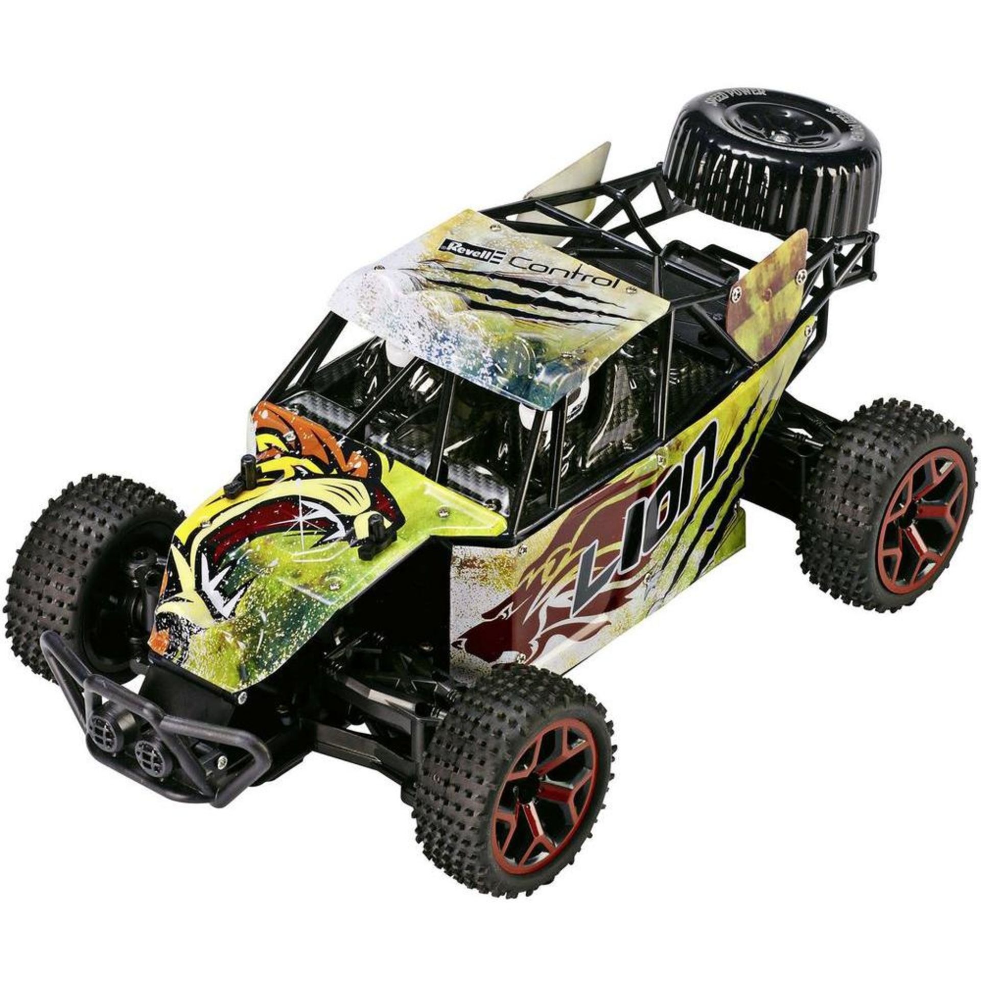 V Brand New Revell R/C 4 Wheel Drive Sand Buggu Lion Up To 15 kph 2.4GHz 2 Channel Remote Control