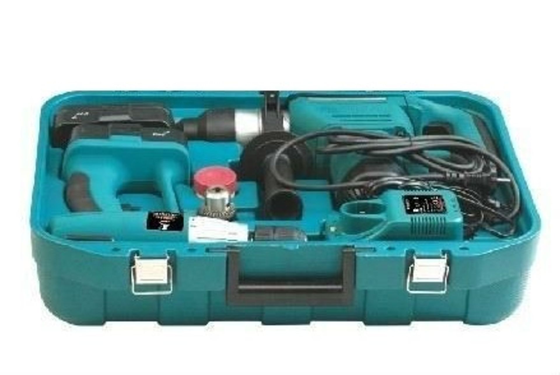 V Brand New Twin Drill Set - 32mm Hammer Drill and 24V Cordless Drill - Includes Battery Charger and