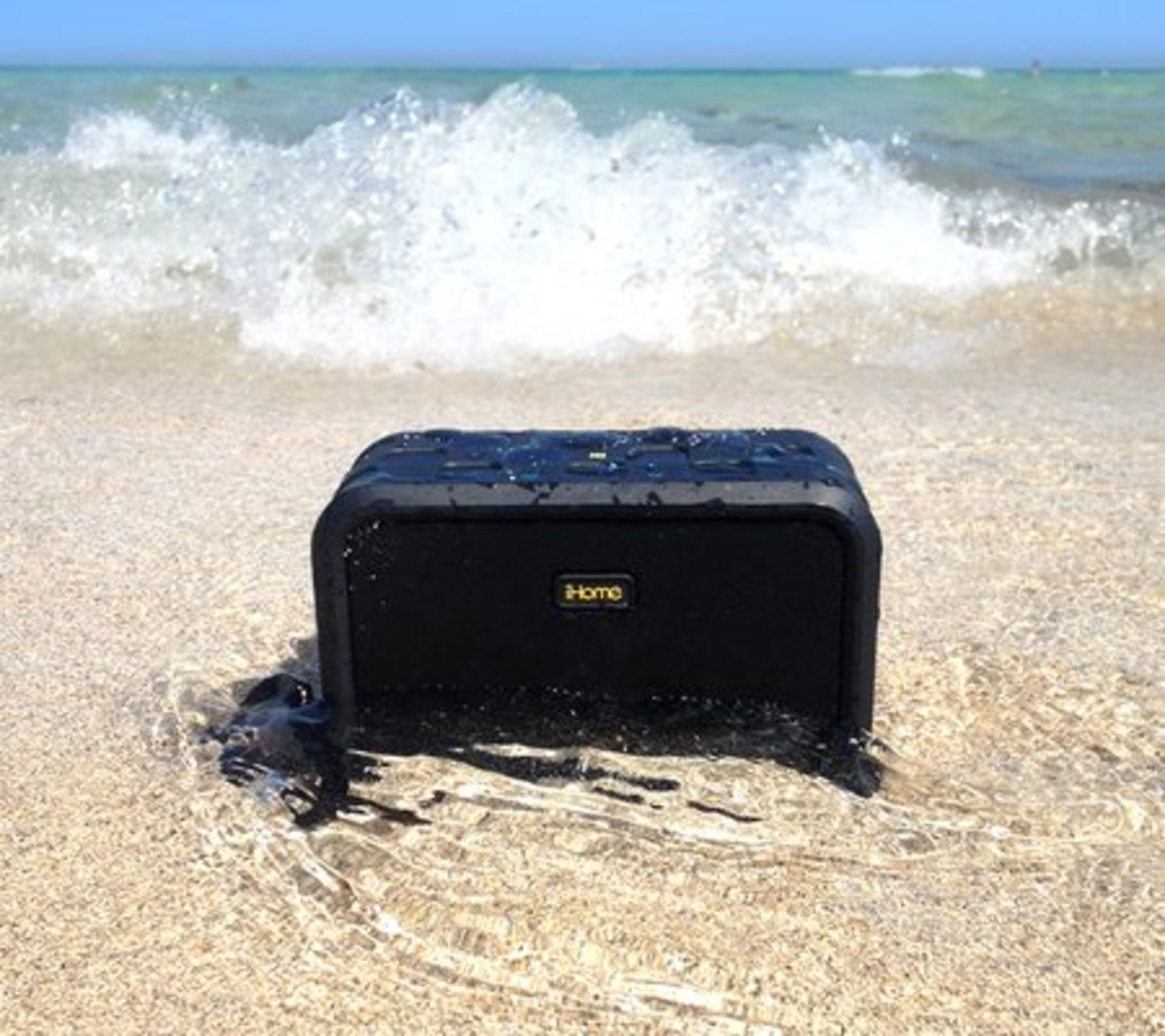 V Brand New IHome Rugged Portable Waterproof Bluetooth Stereo Speaker-IPX7 Waterproof Rating-4400 - Image 2 of 3