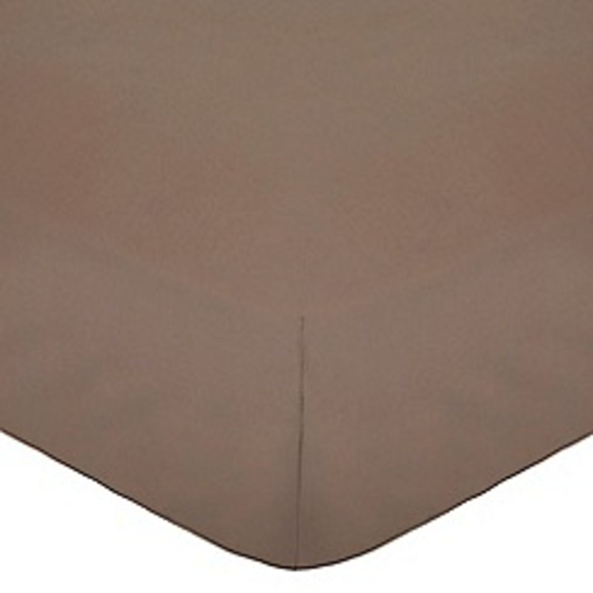 V Brand New Luxury Egyptian Double Fitted Sheet - Biscuit