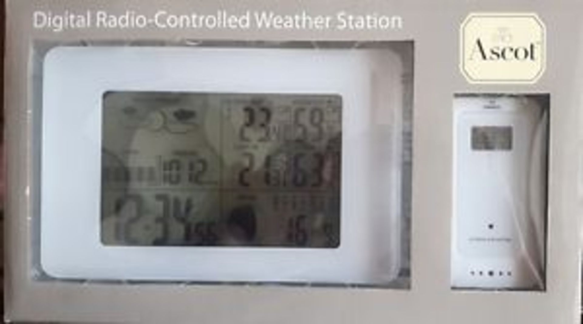 V Brand New Ascot Digital Radio-Controlled Weather Station