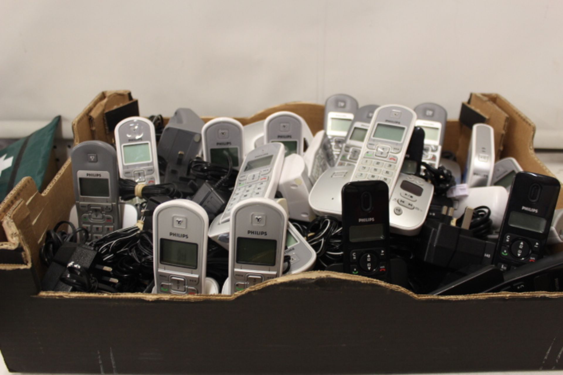 V Box Of Various Wireless Home Phones