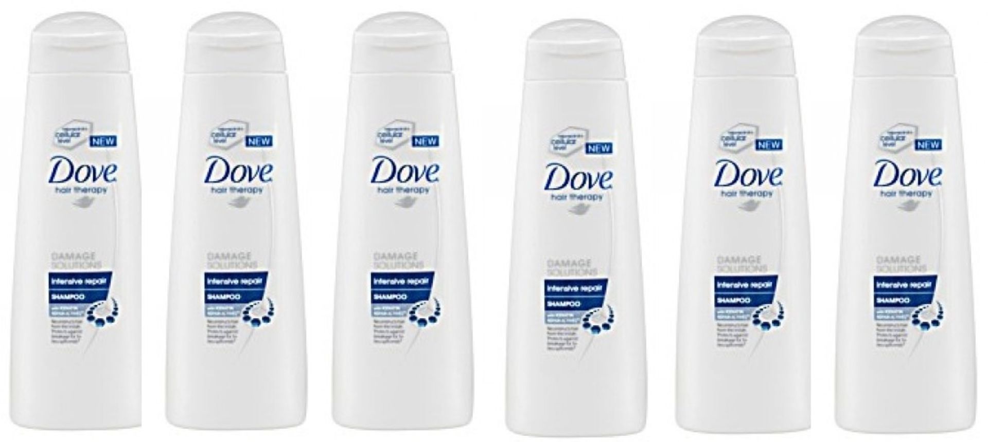 V Brand New A Lot Of Six 200ml Bottles Dove Intensive Repair Shampoo