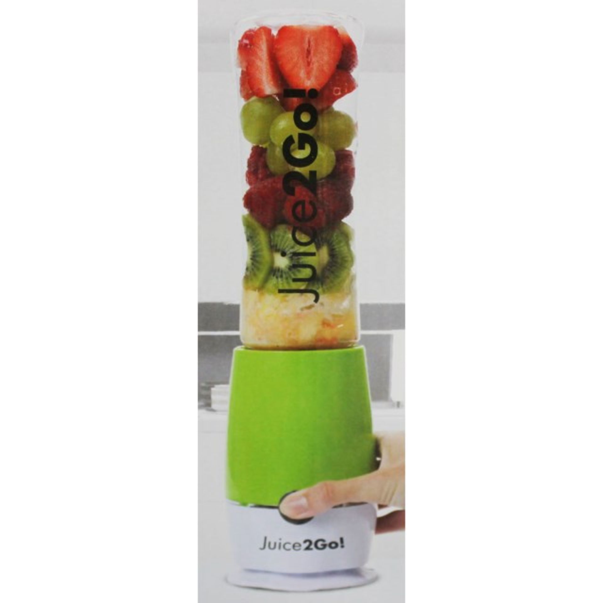 V Brand New Juice To Go! Electric Juicer With Sports Bottle - Wide Spout - Dishwasher Safe - Ice - Bild 2 aus 2