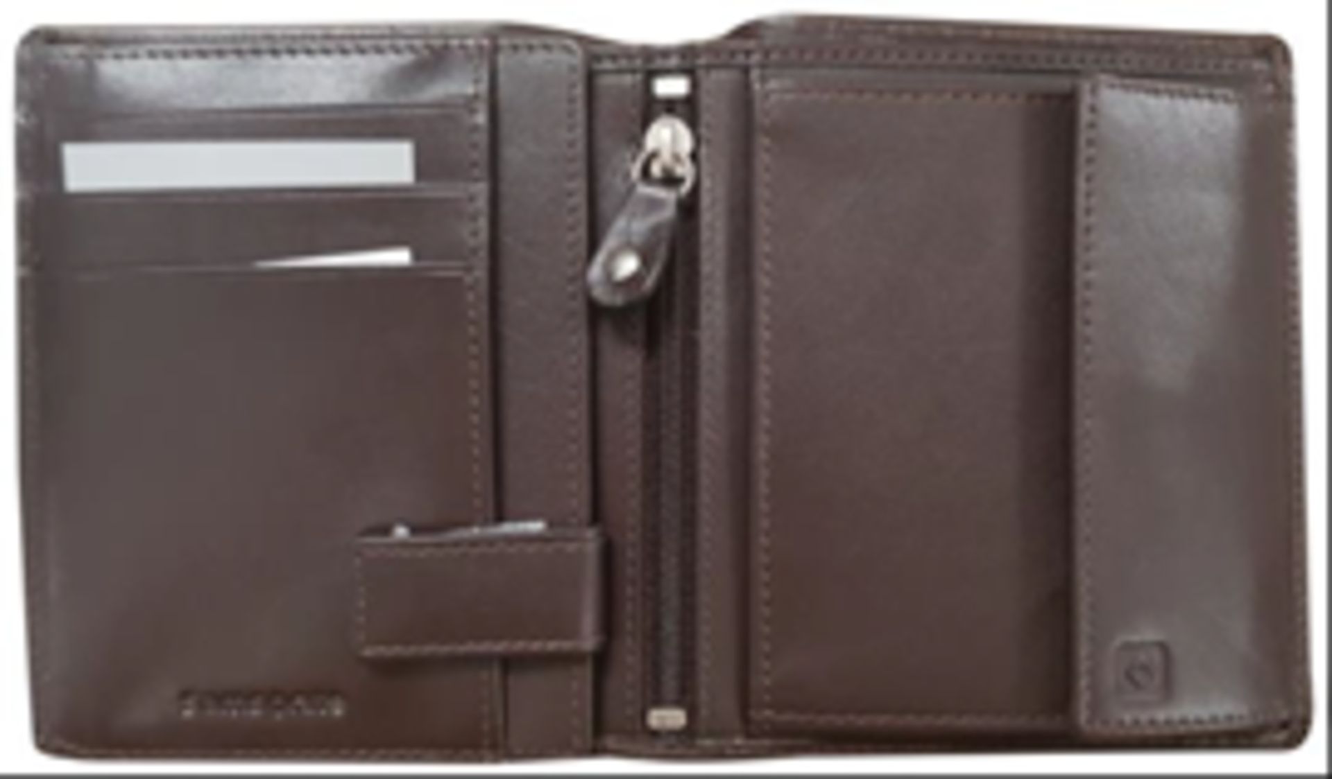 V Brand New Samsonite Gents Black Leather Wallet - 5 Credit Card Slots 2 Larger Slots - Double Zip