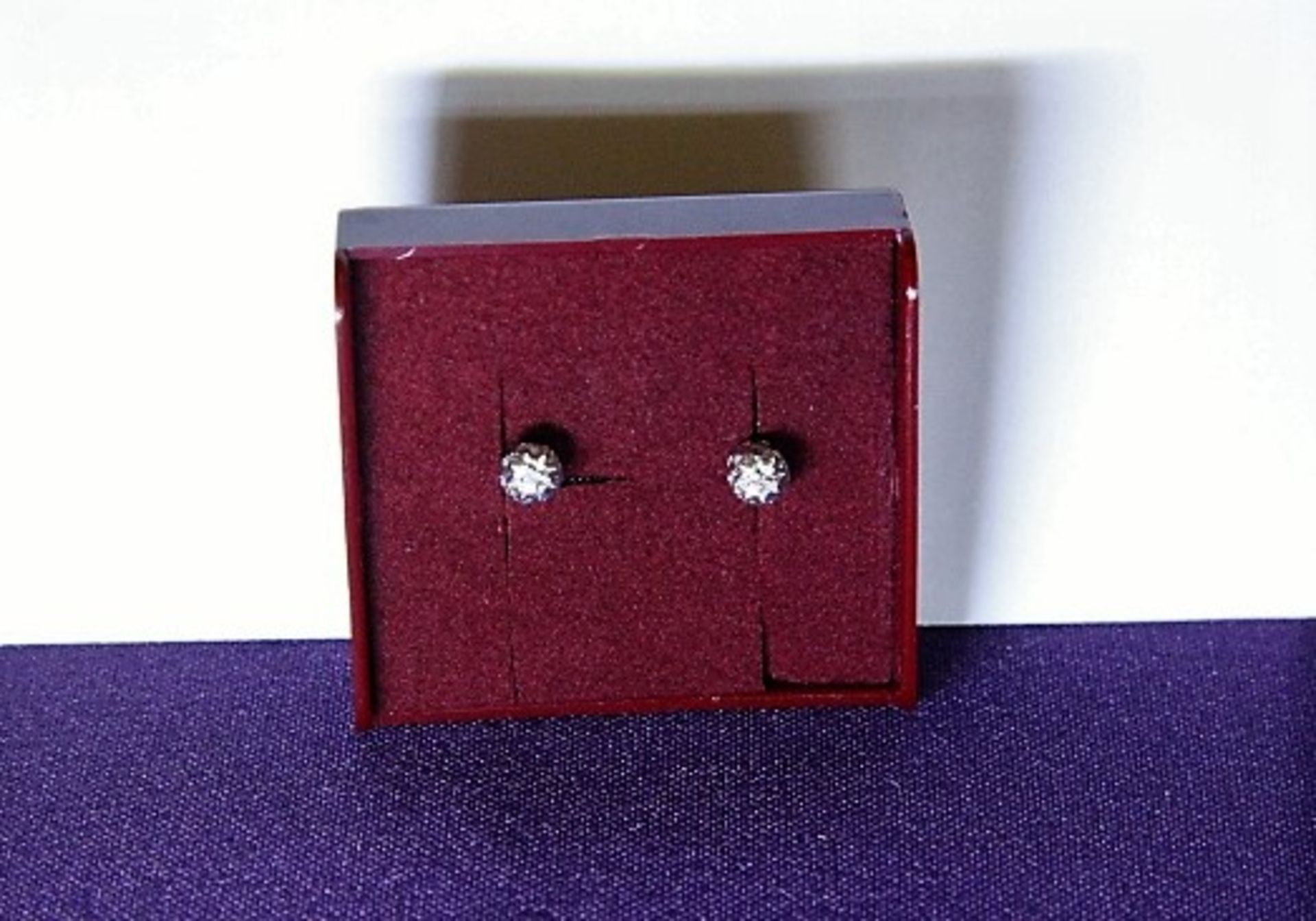 Brand New Pair WM Ball Earrings