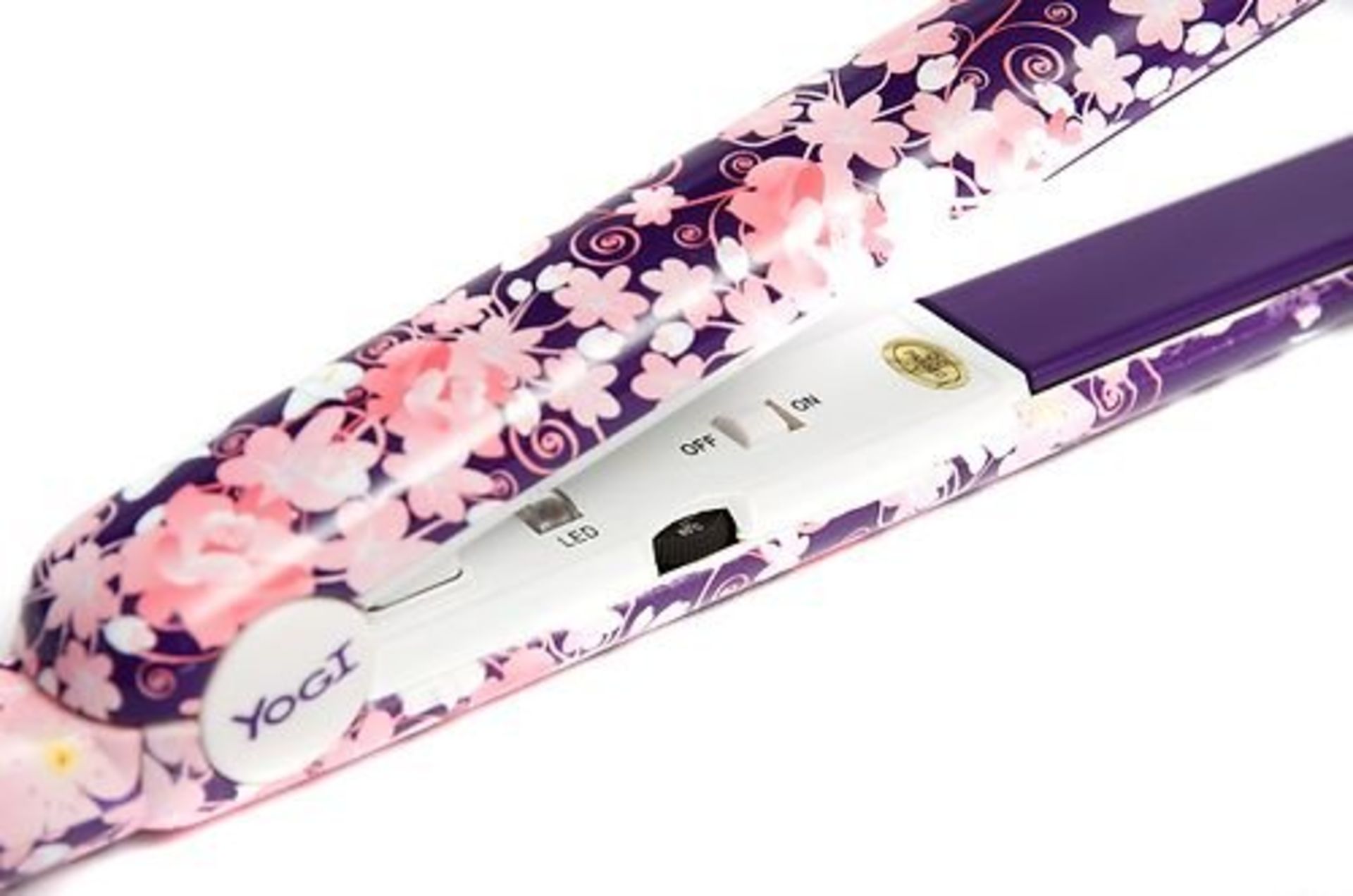 V Brand New Yogi Hair Straighteners With Ceramic & Tourmaline Infuded Floating Plates - Variable