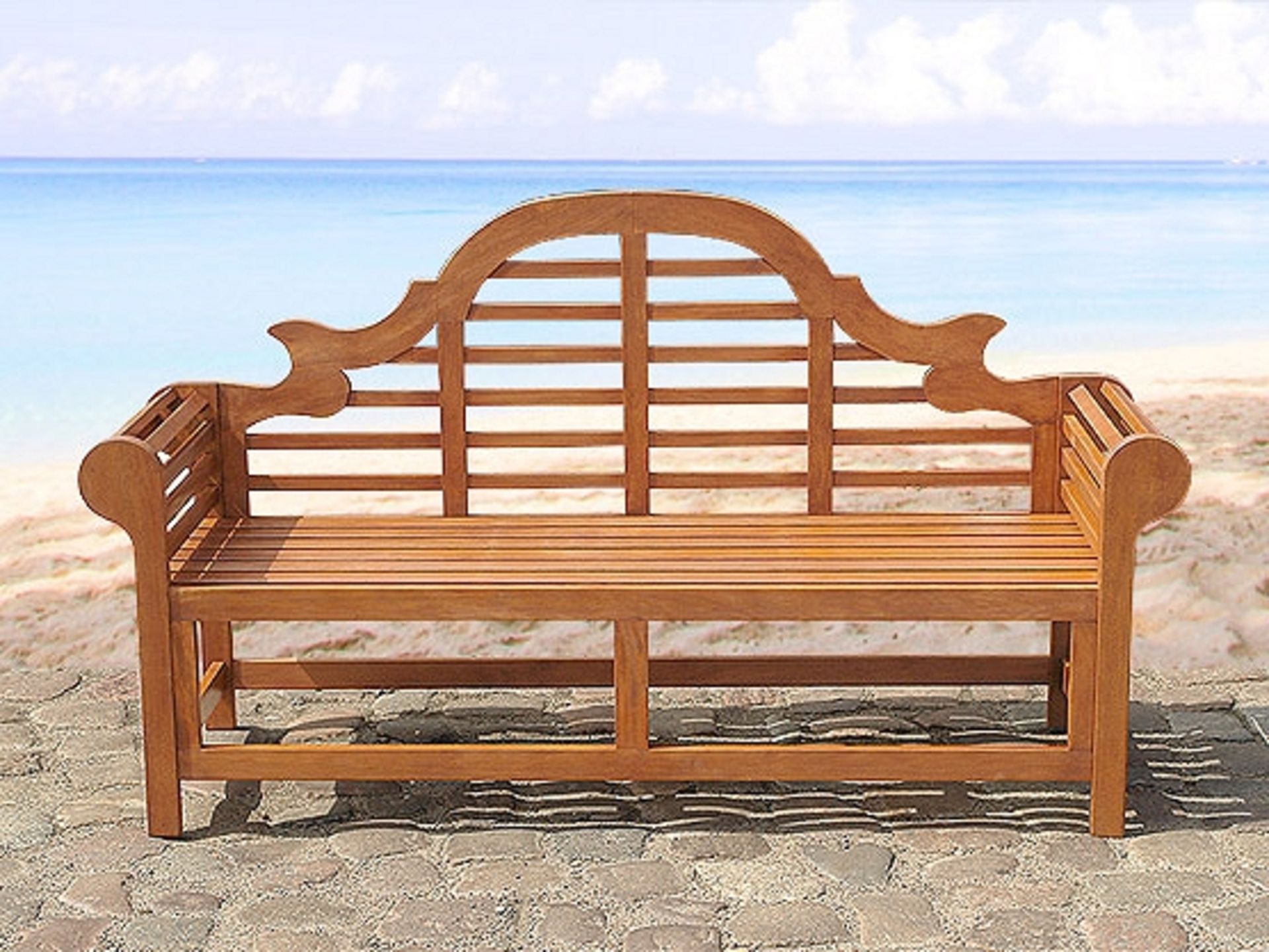 V Brand New Marlborough Bench - Made From Grade A Plantation Teak .Width:167 Cm Depth:64 Cm Height: - Bild 2 aus 3