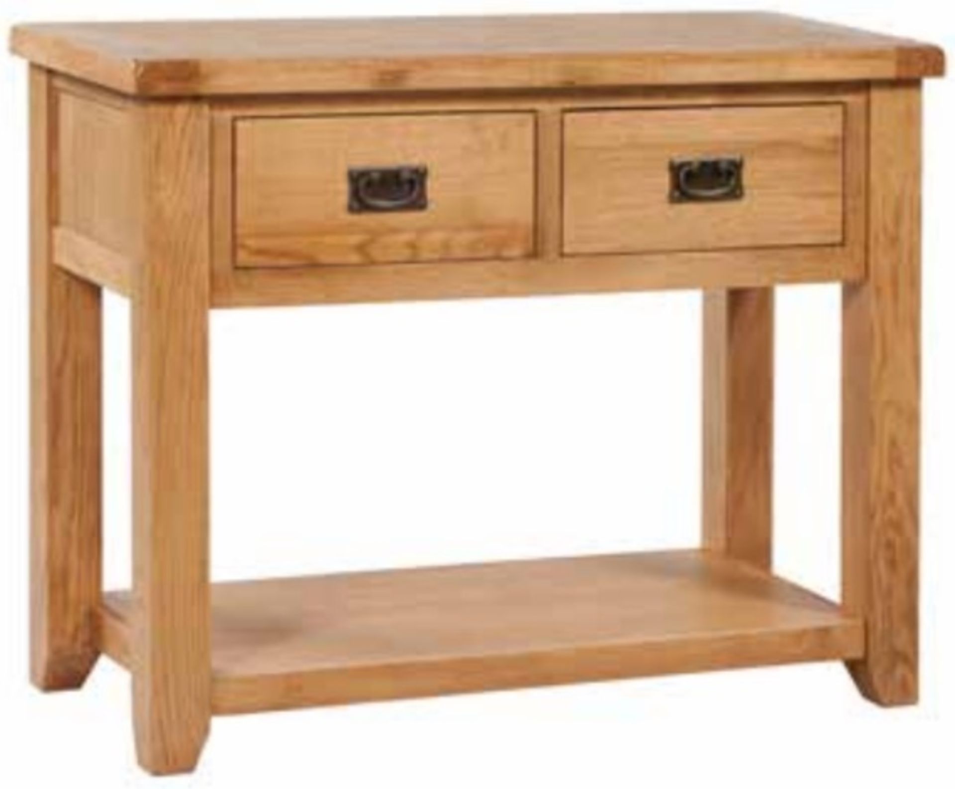 V Brand New Chiswick Oak Large Console Table 100w x 45d x 80.5h cms ISP £284.00 (