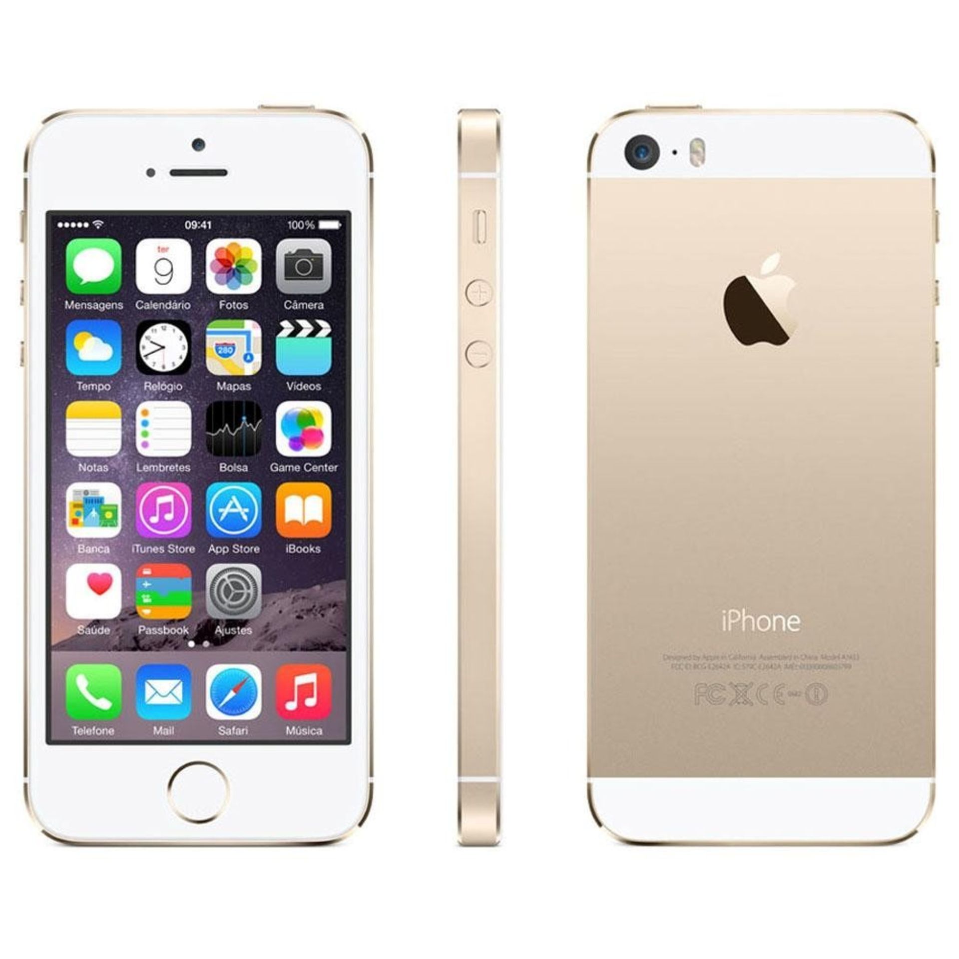 Grade A Apple iPhone 5S Unlocked 16GB - Gold - Touch ID - Apple Box With Some Accessories - Item