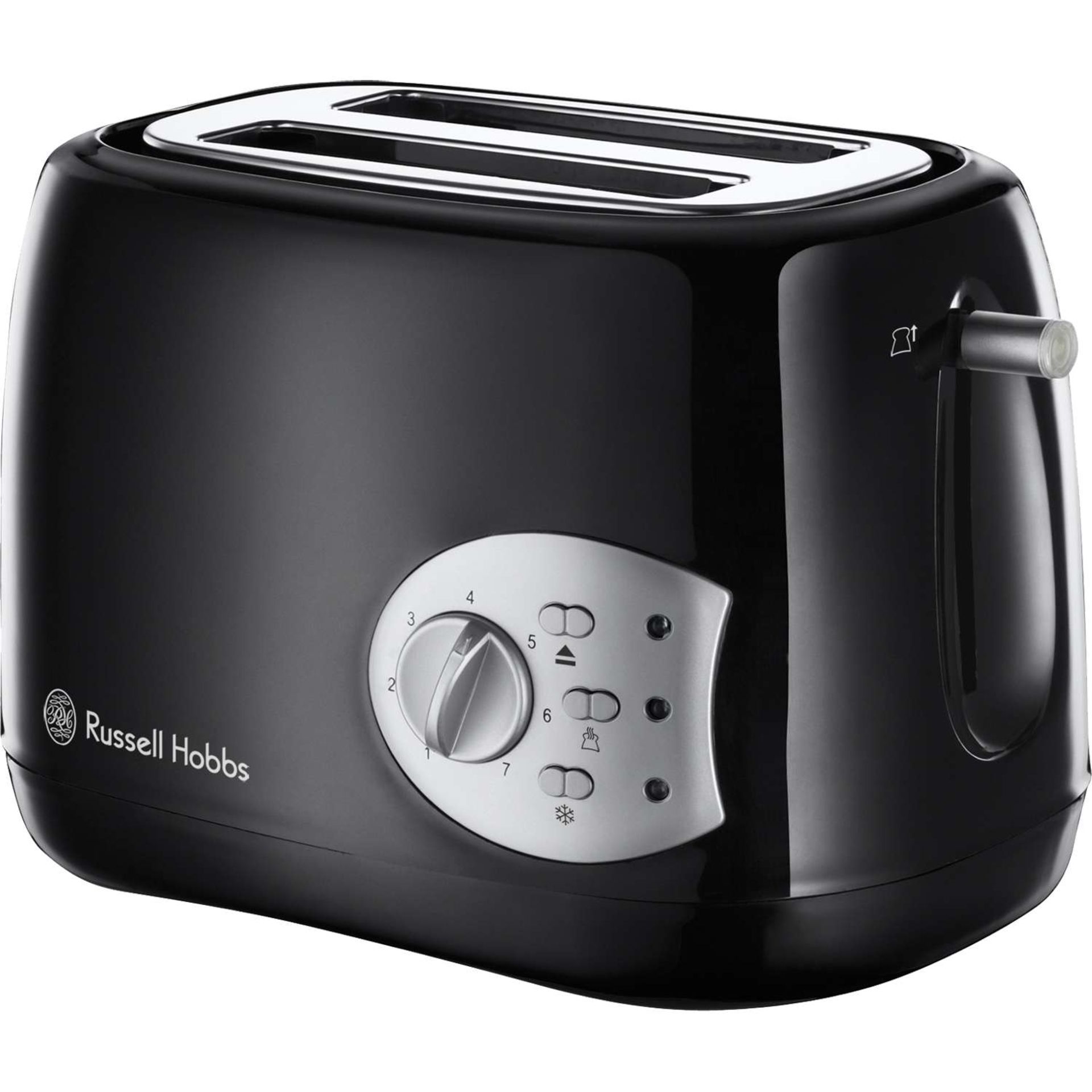 V Brand New Russell Hobbs Two Slice Toaster - With Reheat/Frozen/Cancel Features - Variable Browning