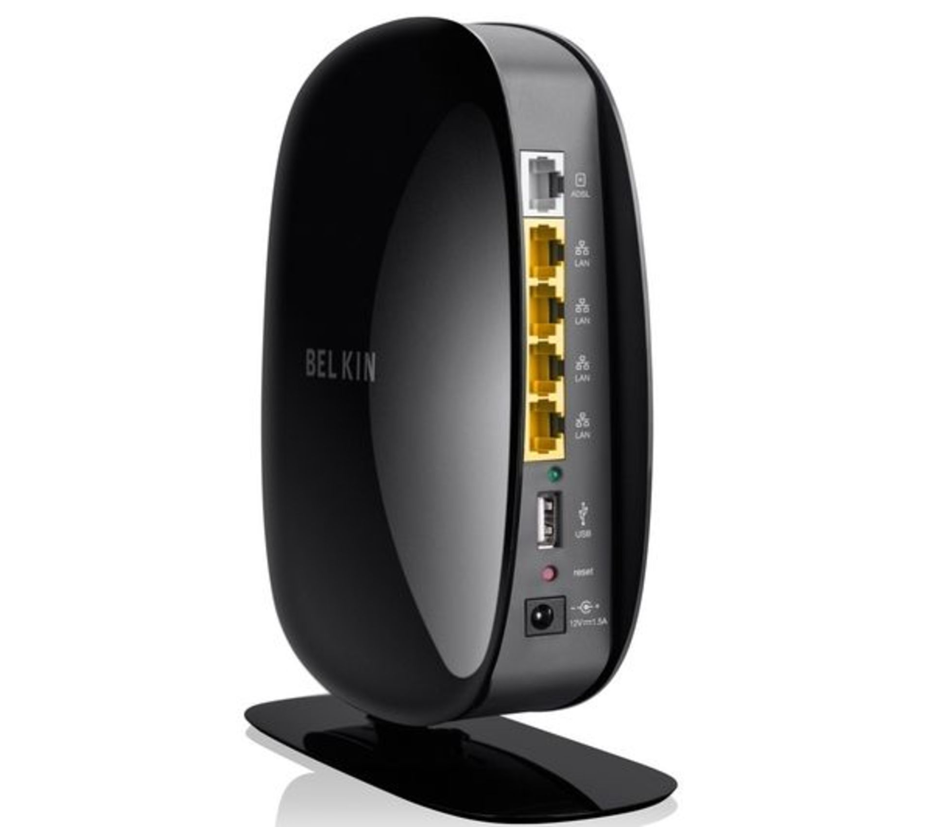 V Grade A Belkin N300 Wireless Modem Router - Easy set Up - WPA/WPA2/WEP Encryption - 4 port