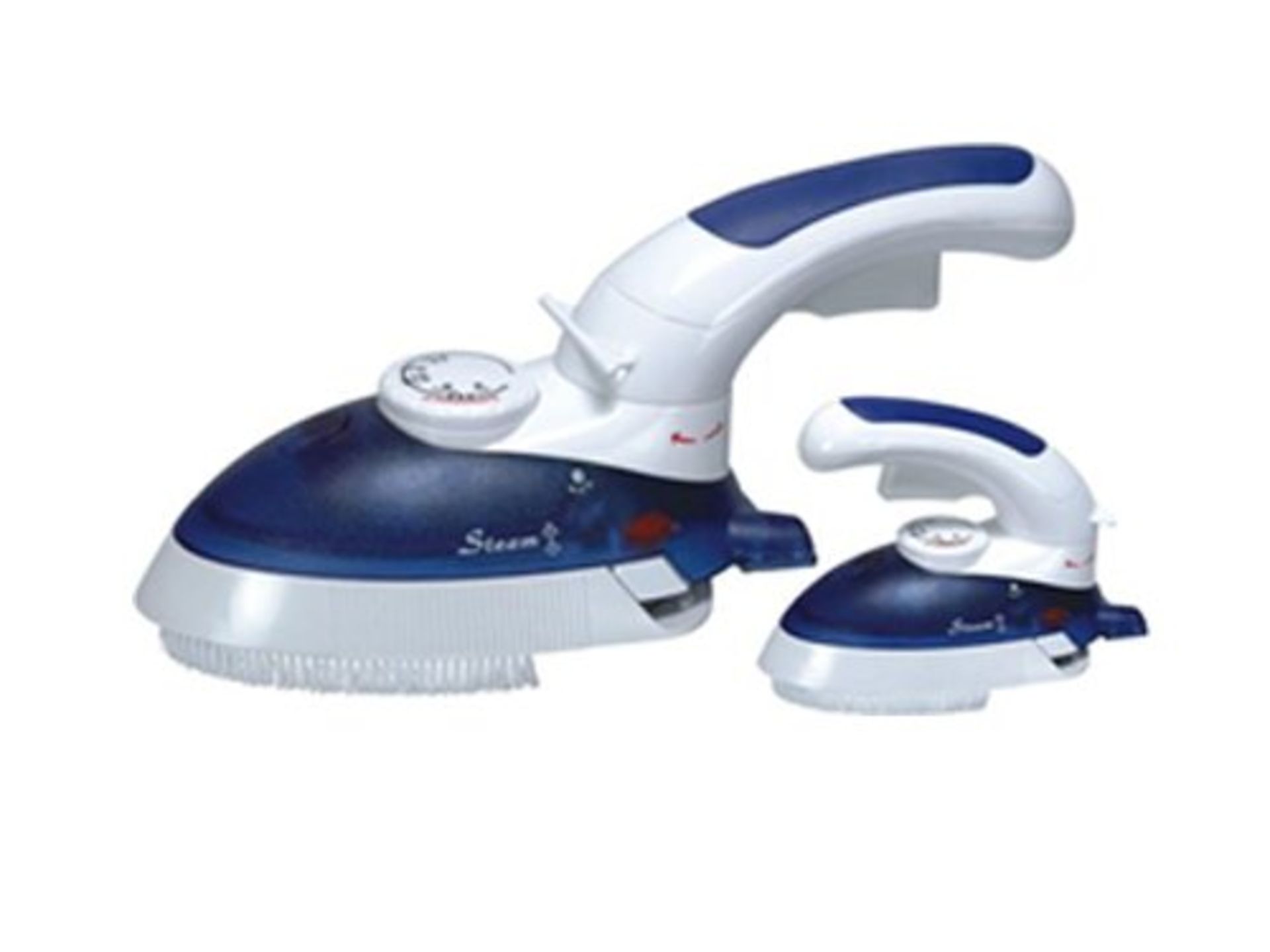 V Brand New 800w Steam Travel Iron With Adjustable Temperature Regulator-Steam Jet Button-Brush