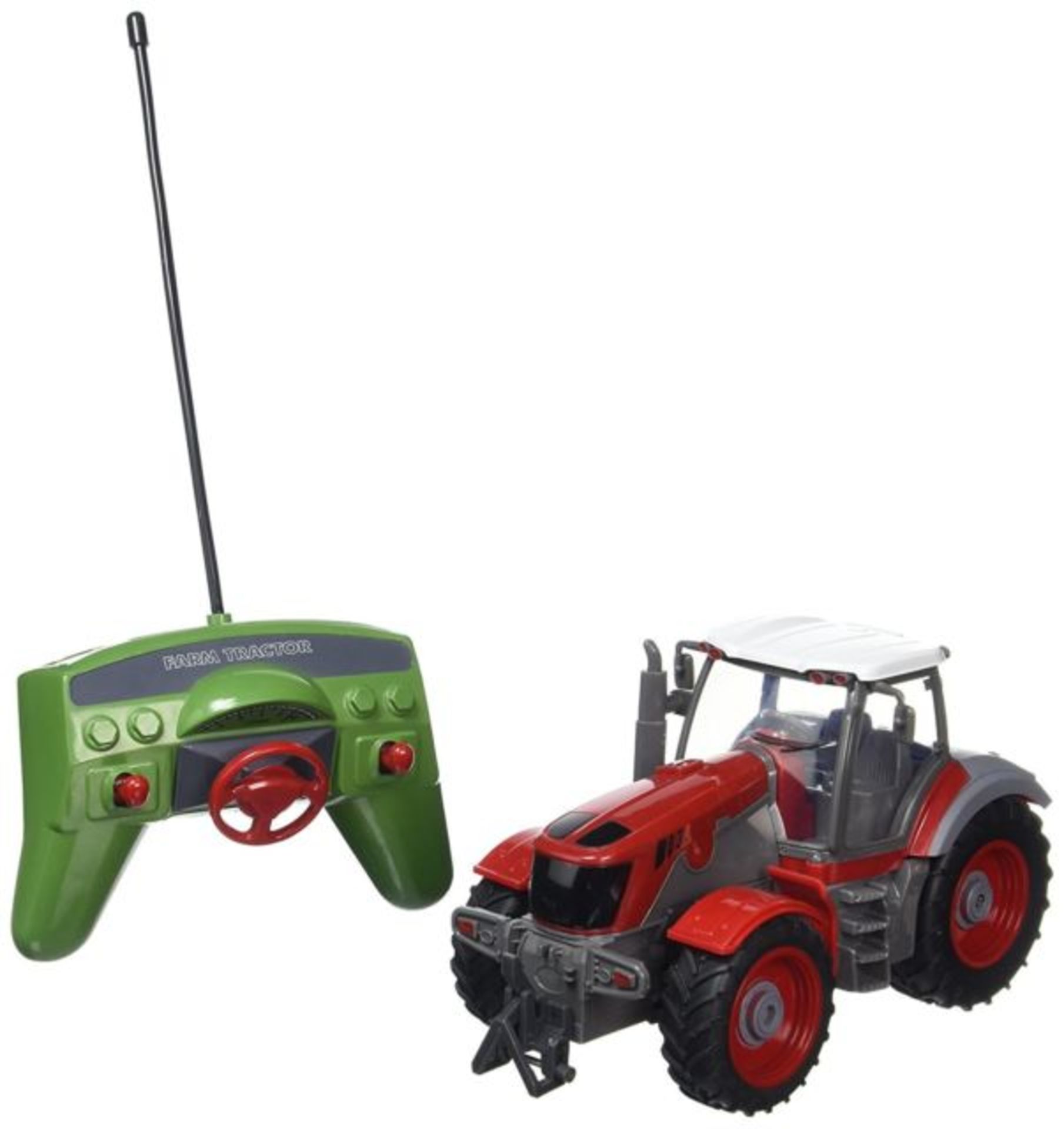 V Brand New 1:28 Scale Four Channel Radio Controlled Tractor