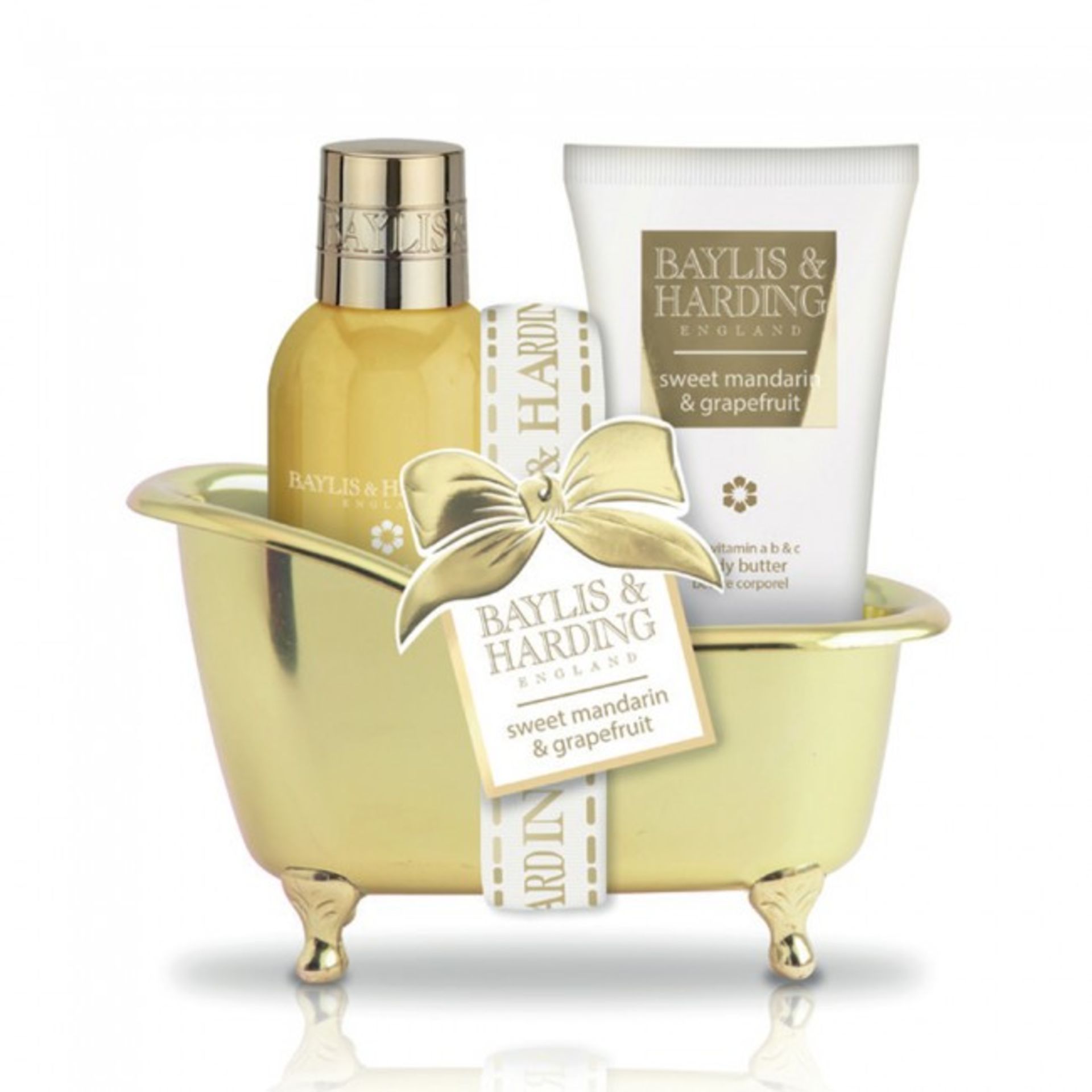 V Brand New Baylis & Harding Signature - Sweet Manderine & Grapefruit Bath Set Inc 50ml Shower Creme