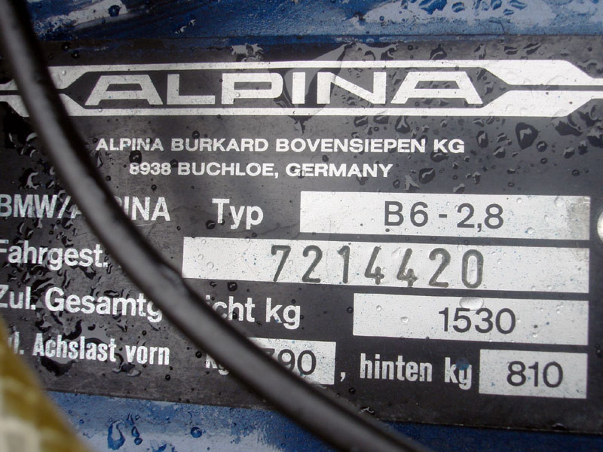 1980 BMW Alpina B6 2.8 - Image 8 of 9