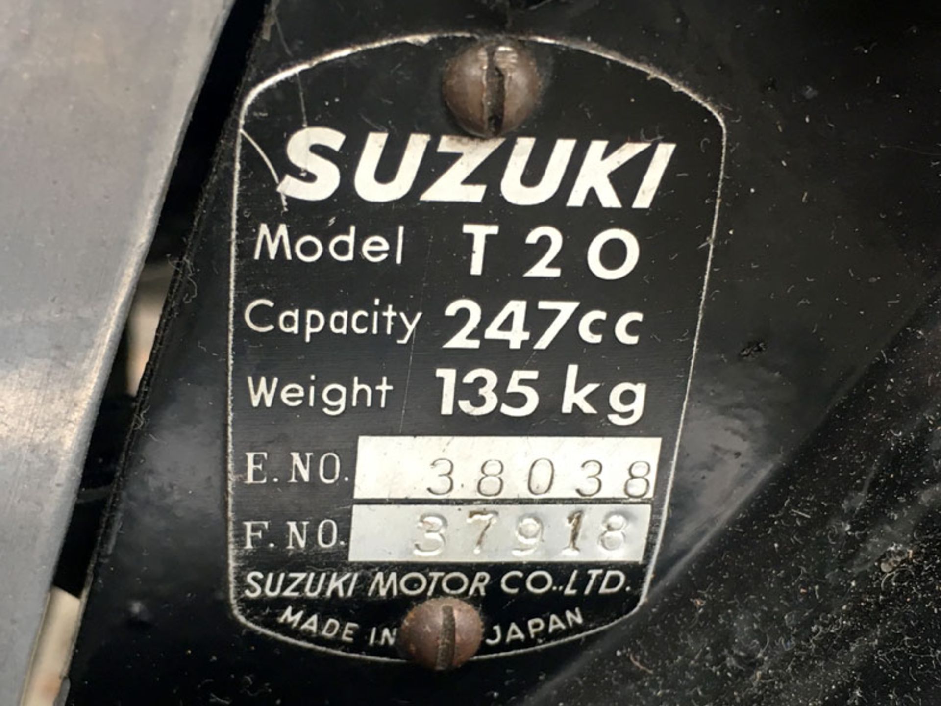 1967 Suzuki T20 - Image 3 of 4