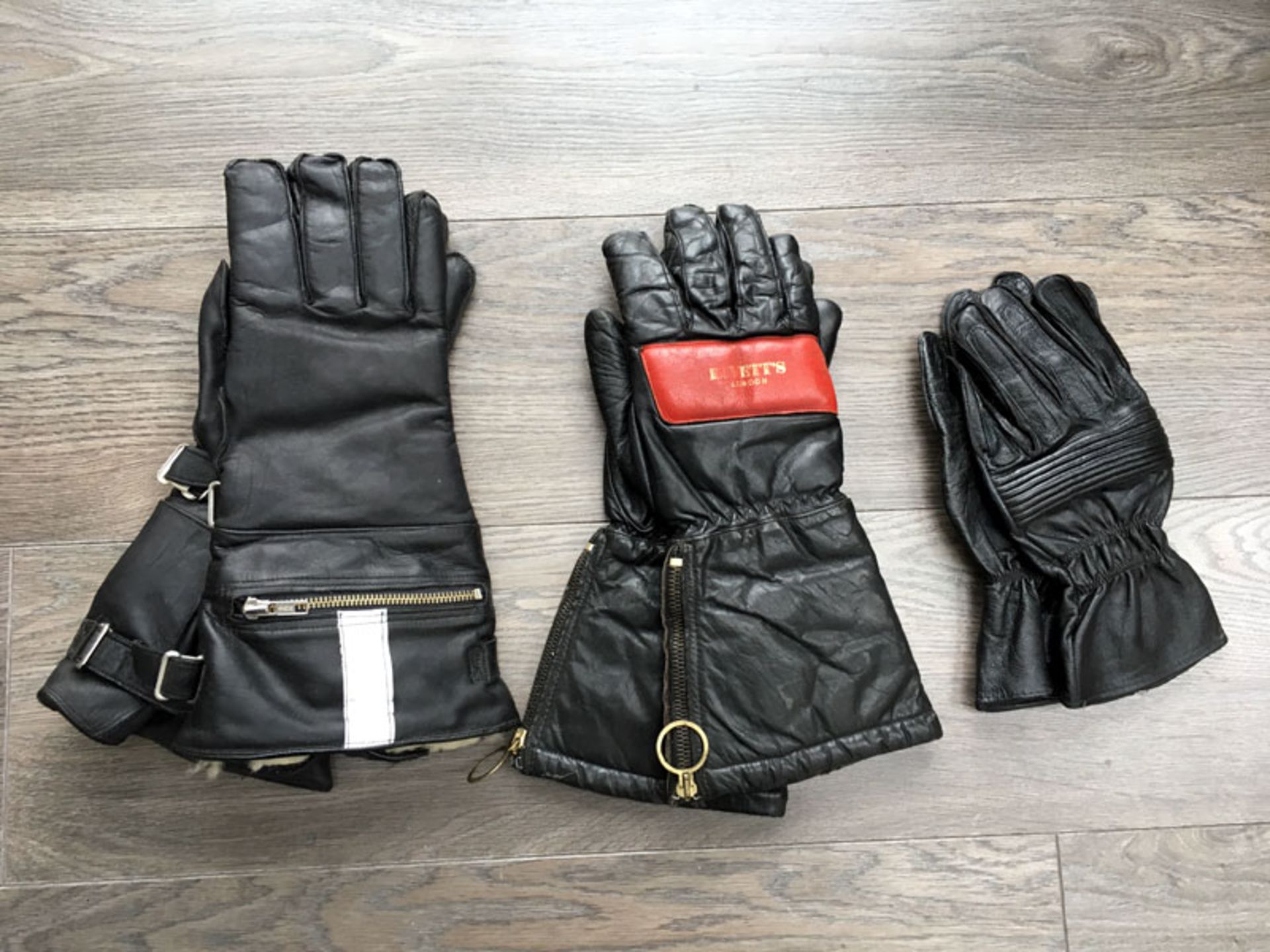 Three Pairs of Motorcycling Gloves